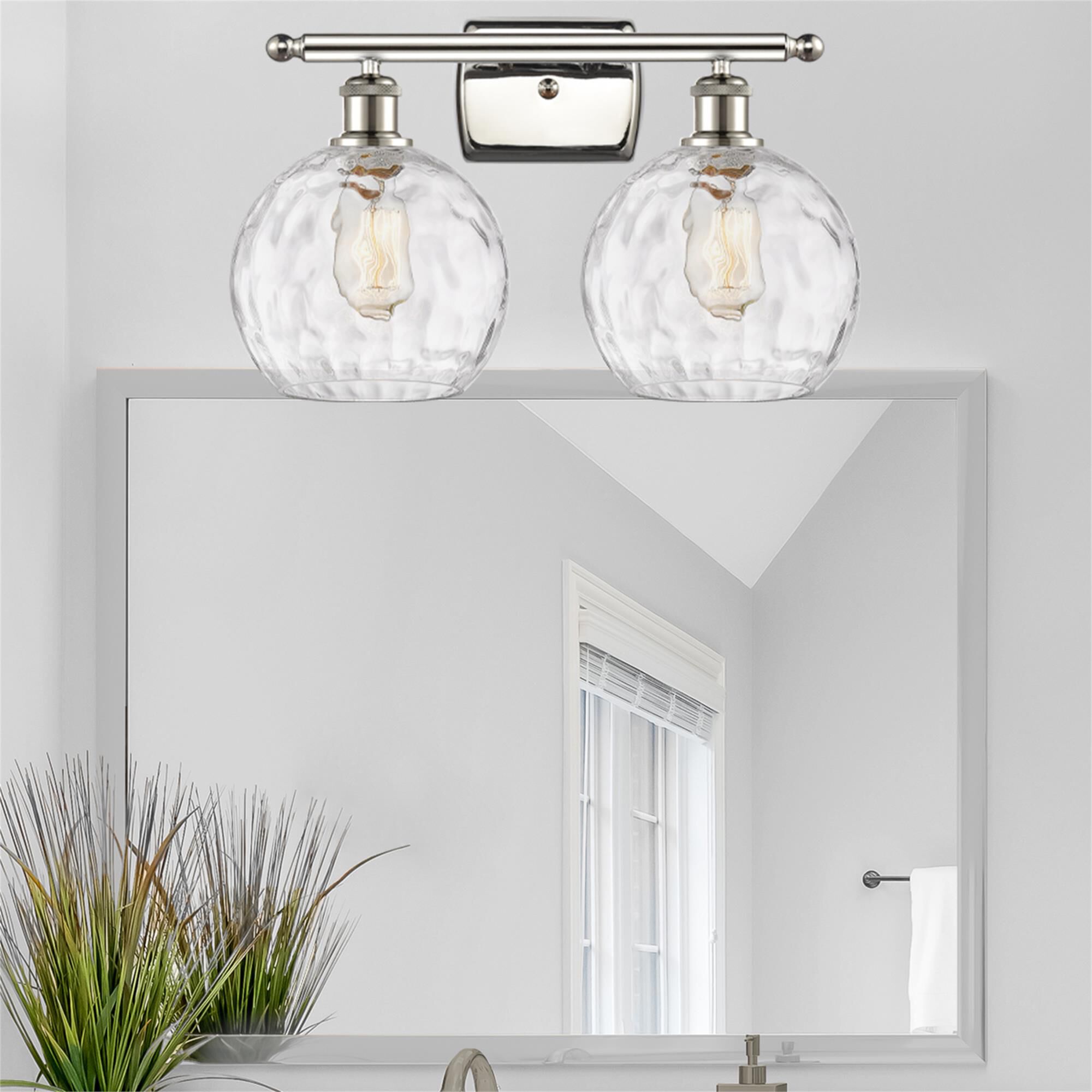 Bruno Marashlian Athens Water Glass 18 Inch 2 Light Bath Vanity Light by Innovations Lighting
