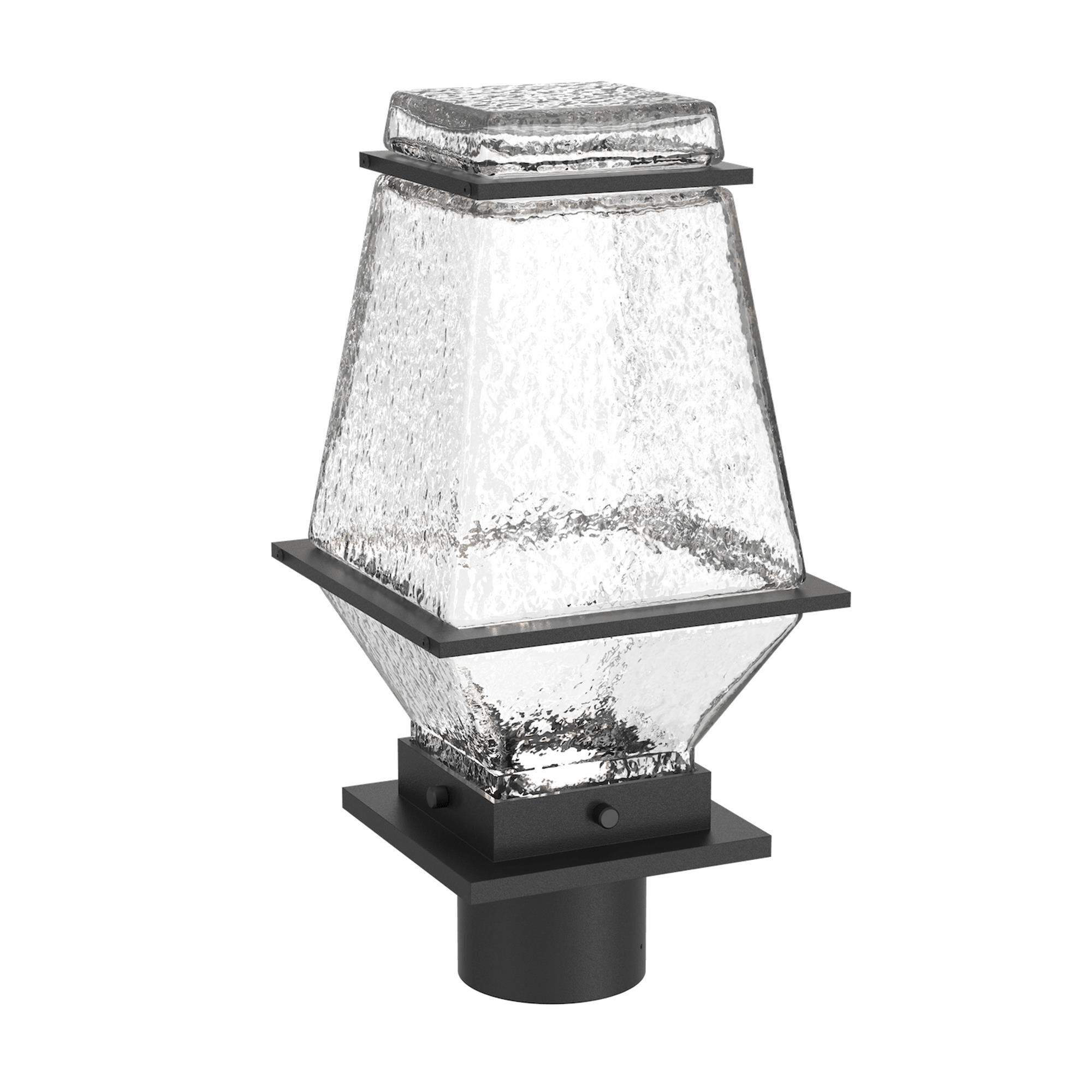Shown in Textured Black finish and Clear glass