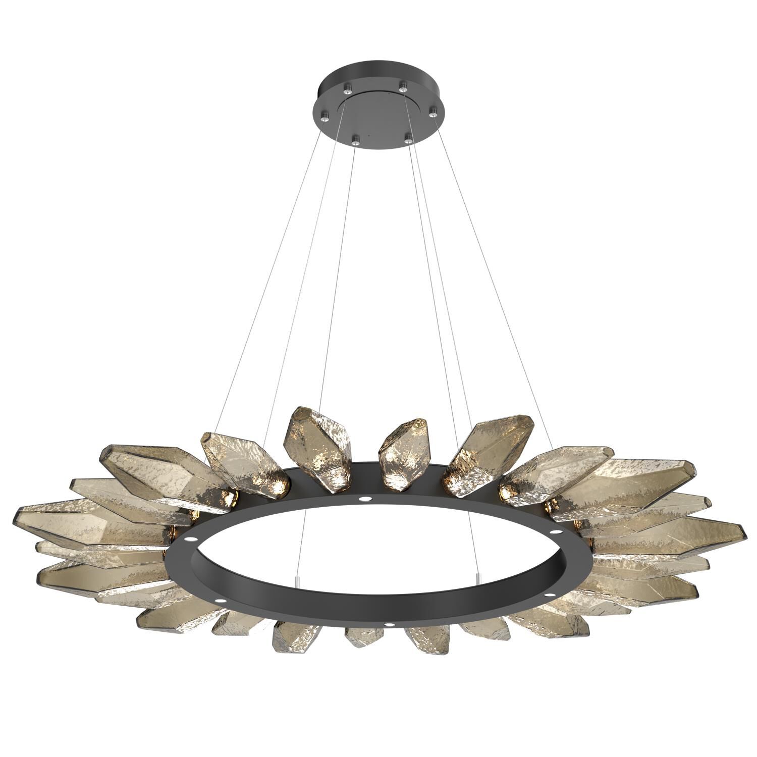 Rock Crystal 56 Inch 30 Light LED Chandelier by Hammerton Studio