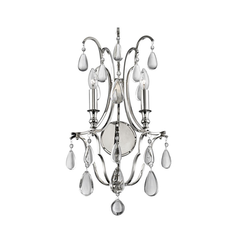 Crawford Large 2 Light Wall Sconce by Hudson Valley Lighting