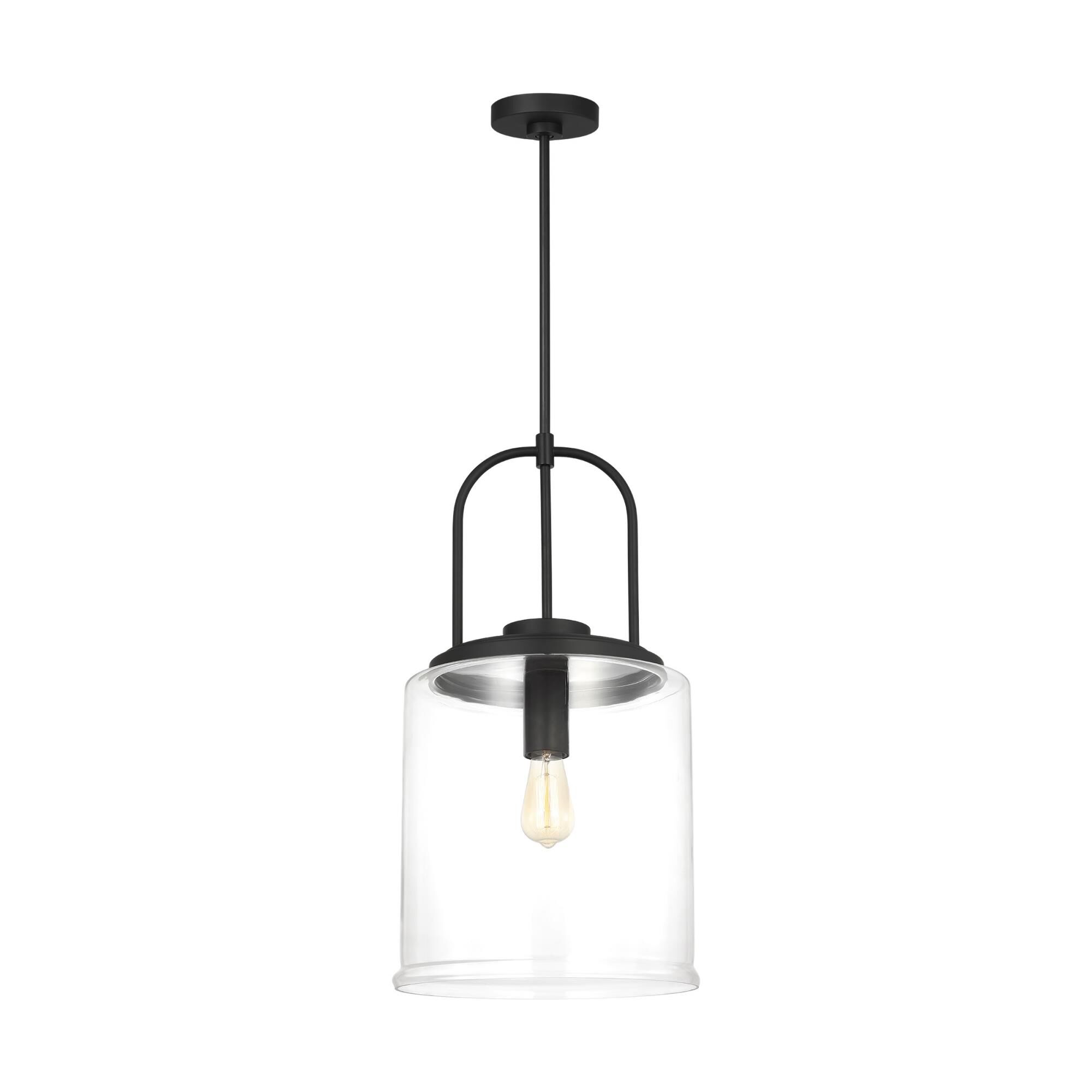 Shown in Midnight Black finish and Clear glass