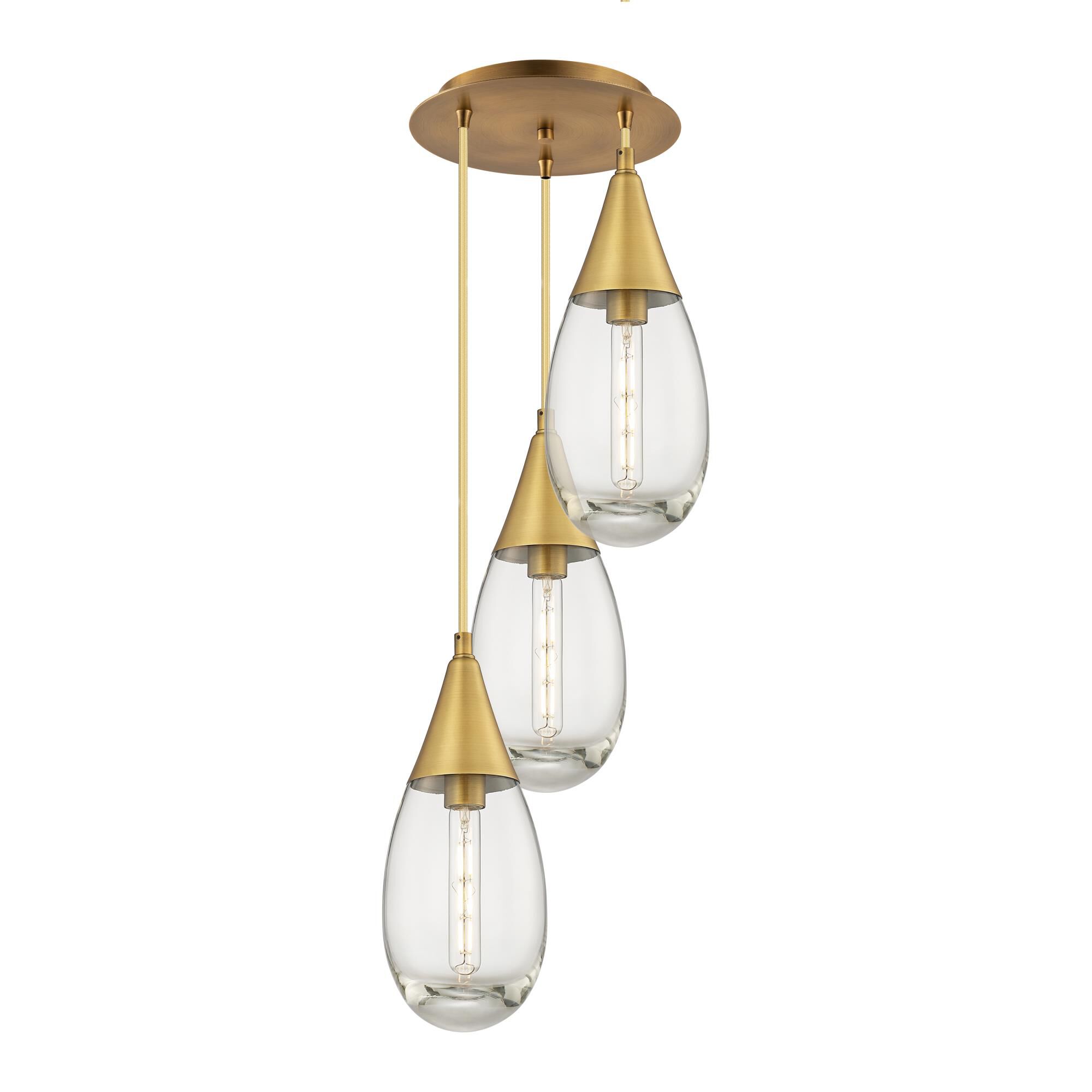 Bruno Marashlian Malone 13 Inch 3 Light Multi Light Pendant by Innovations Lighting