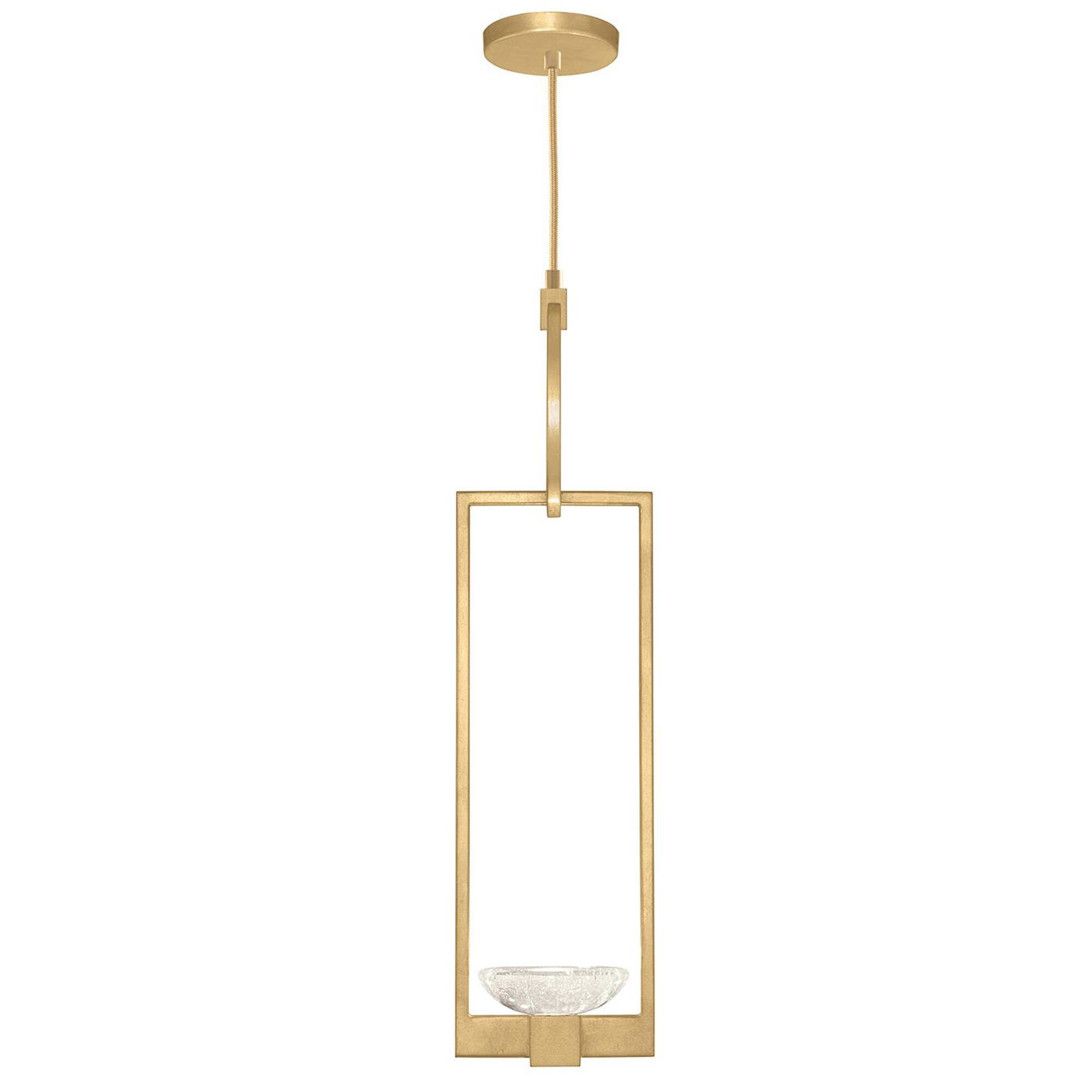 Shown in Gold finish and False crystal and True glass