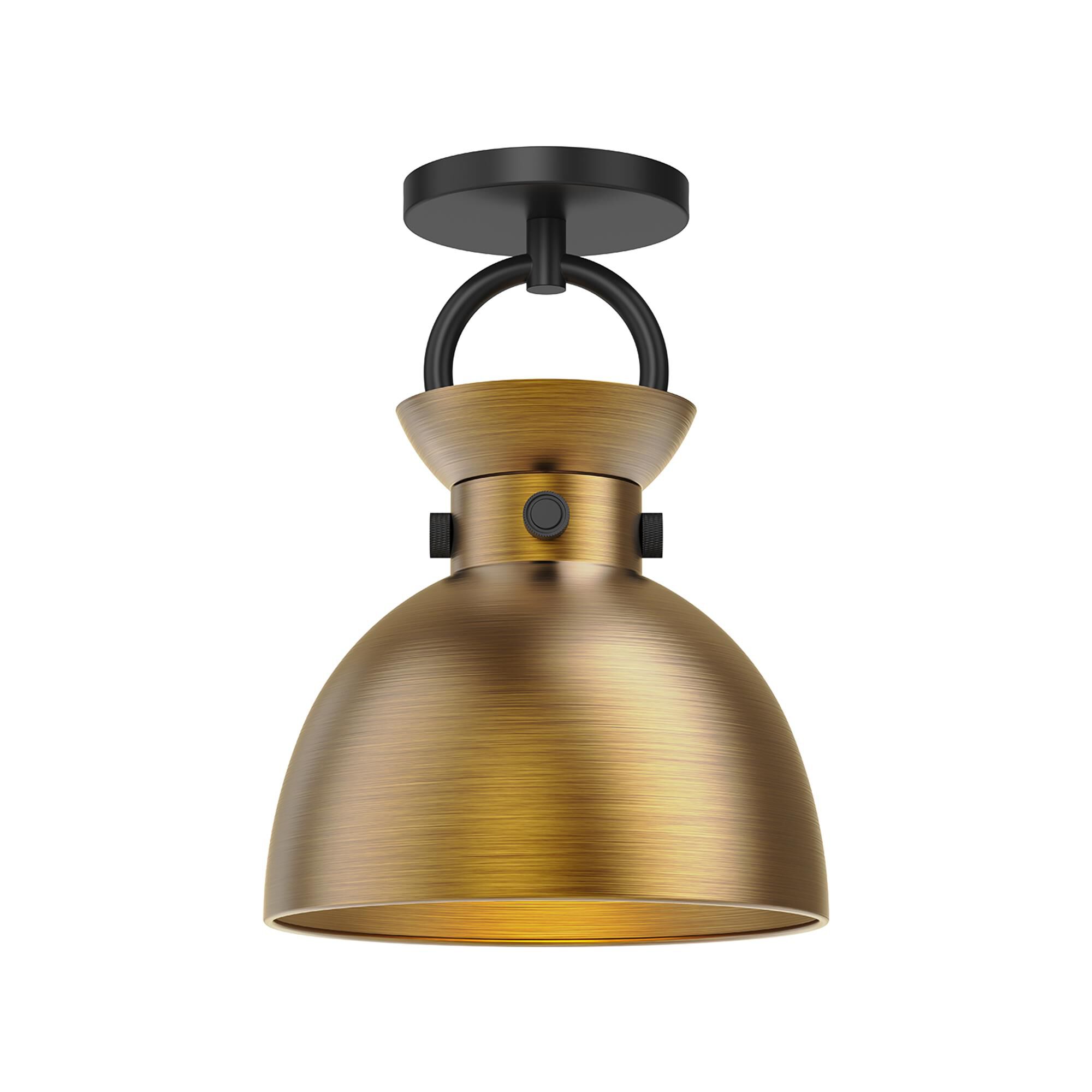 Shown in Matte Black/Aged Gold finish