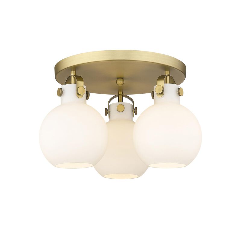 Bruno Marashlian Newton Sphere 19 Inch 3 Light Flush Mount by Innovations Lighting
