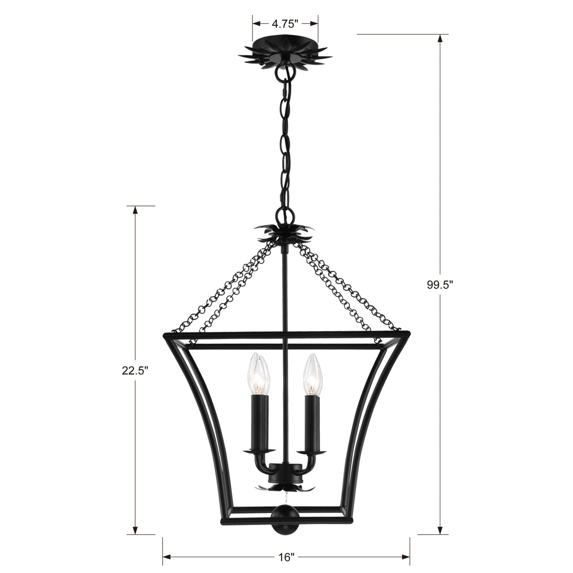 Broche 16 Inch Cage Pendant,