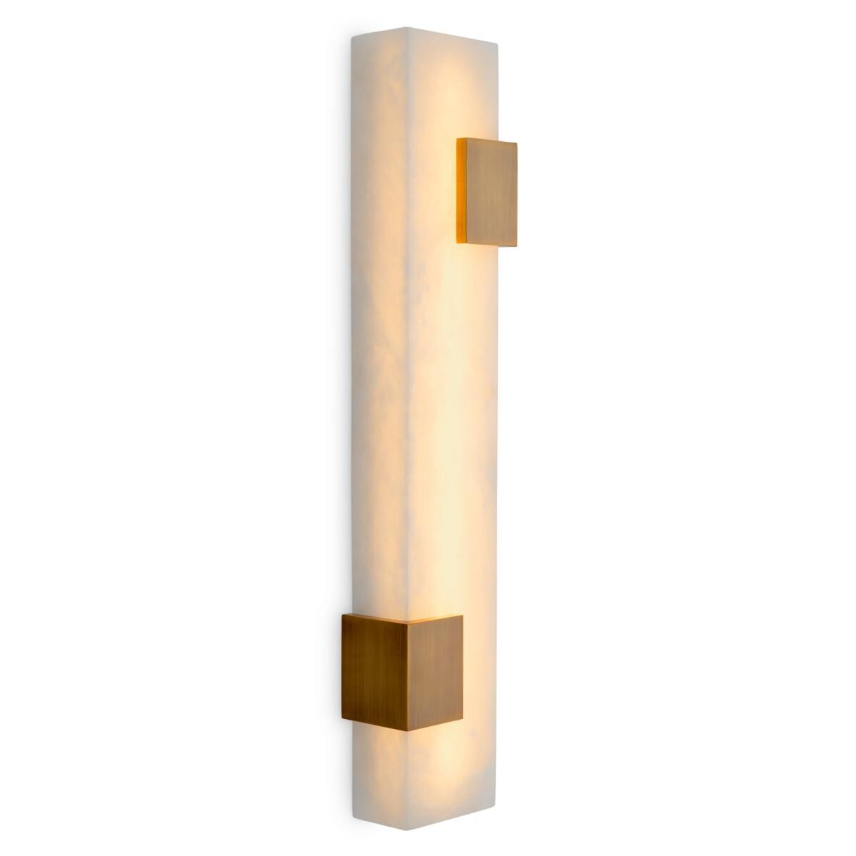 Shown in Alabaster, Antique Brass finish
