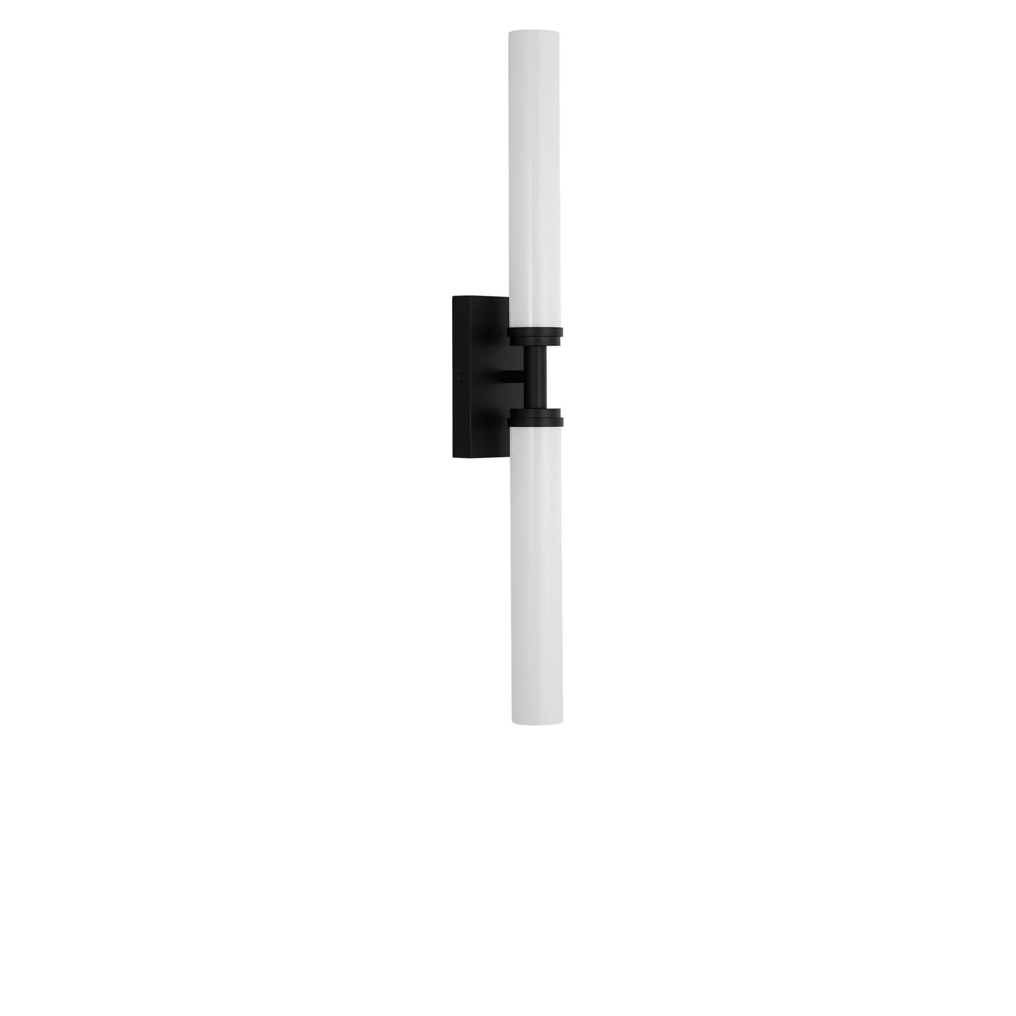 Shown in Midnight Black finish and White Acrylic shade