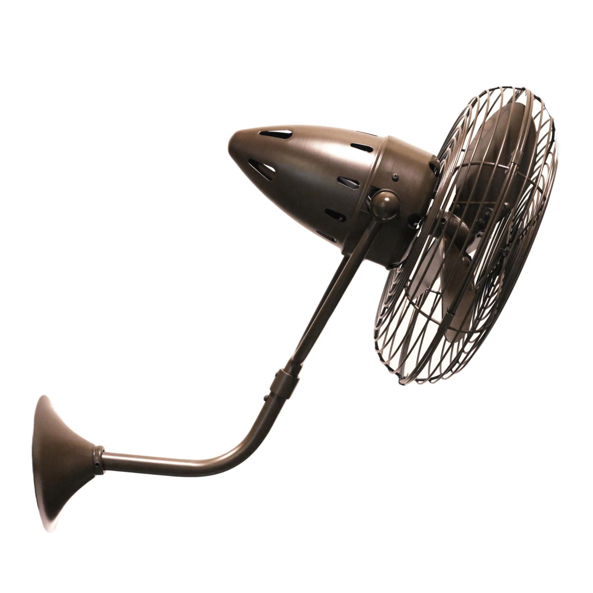 Bruna Parede Wall Mounted Fan by Matthews Fan Company