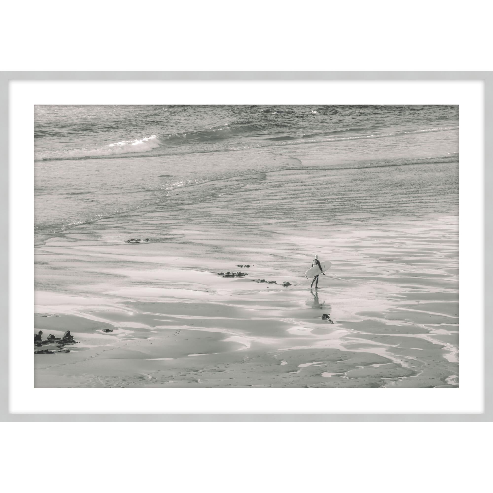 Beach Surfer Print by Level57