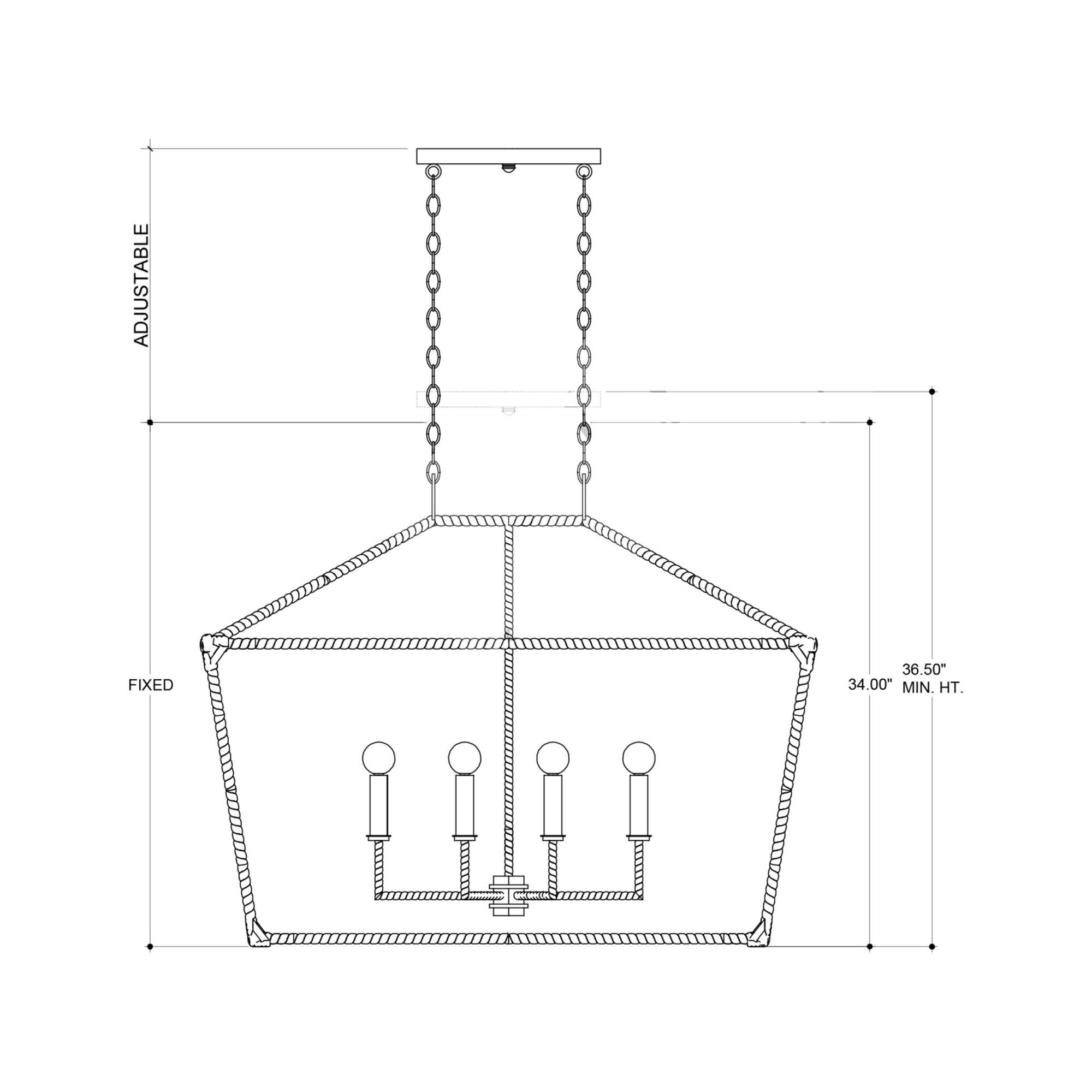 Denison 40 Inch Linear Suspension Light by Currey and Company