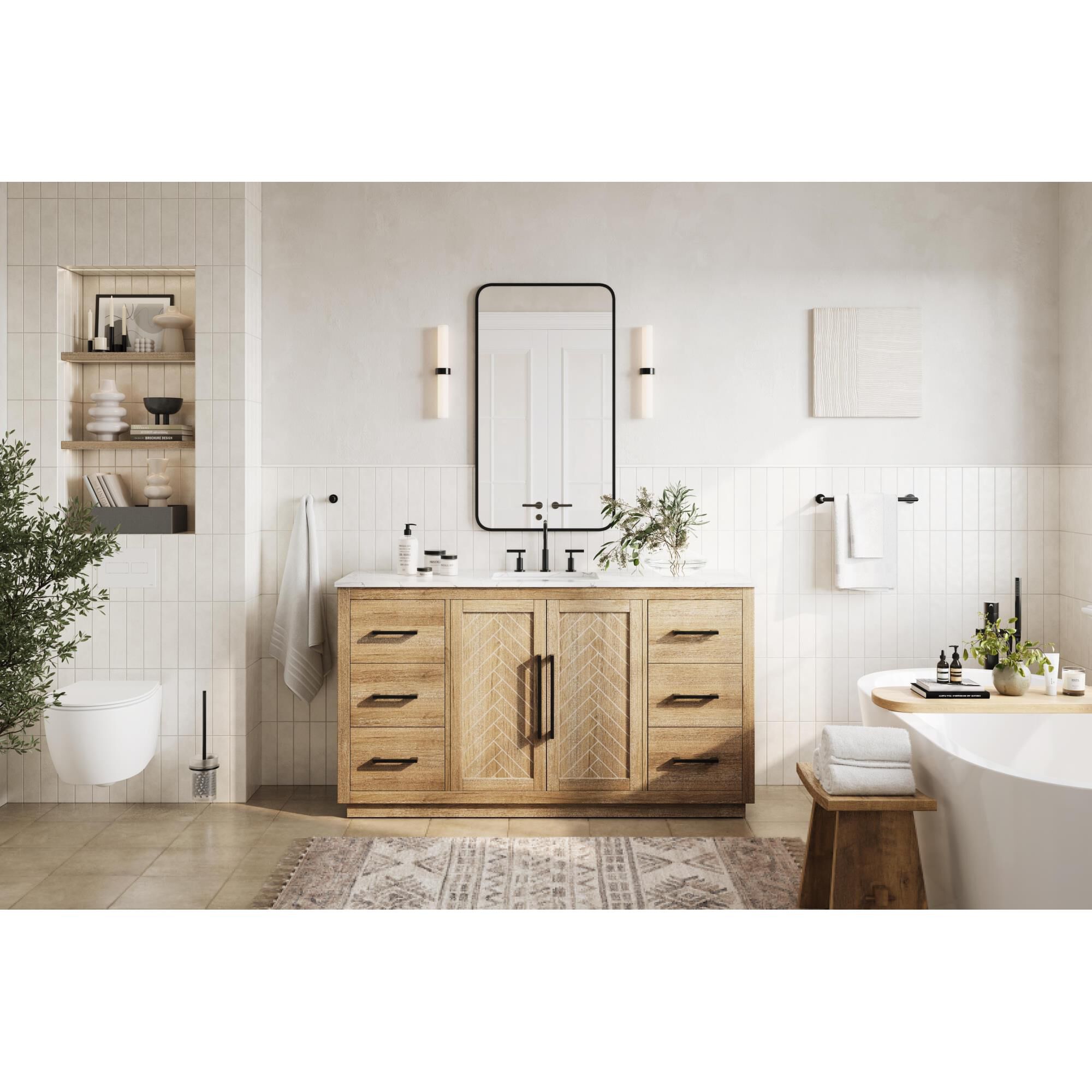 Shown in Linen Oak finish