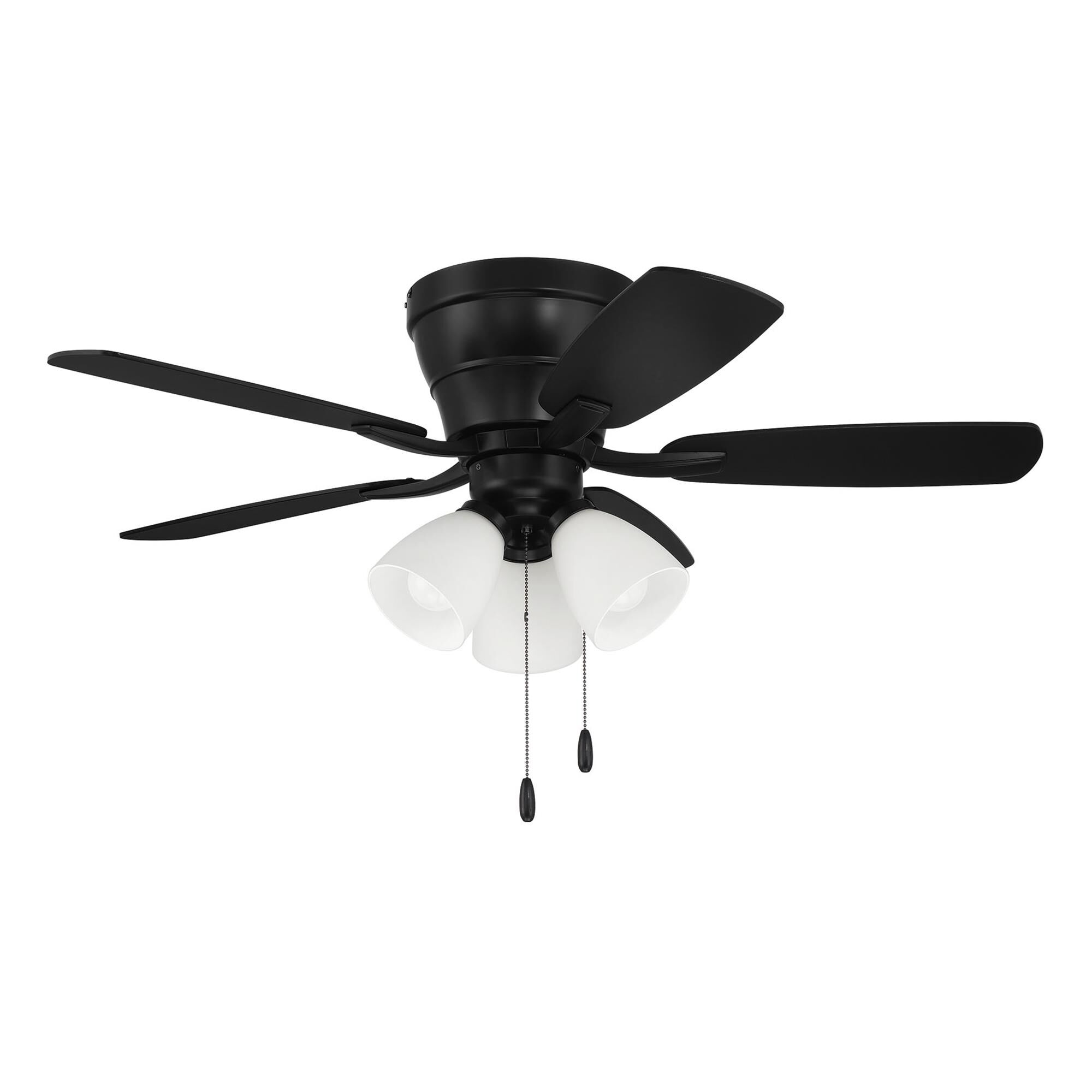 Wheeler 42 3-Light 42 Inch Flush Mount Fan with Light Kit,
