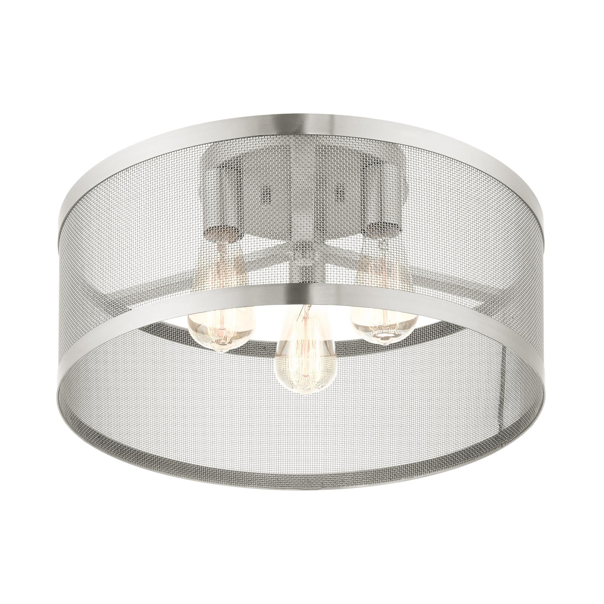 Industro 3 Light Semi Flush Mount by Livex Lighting
