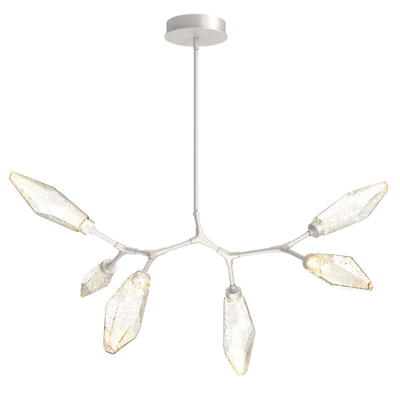 Rock Crystal Linear Suspension Light by Hammerton Studio