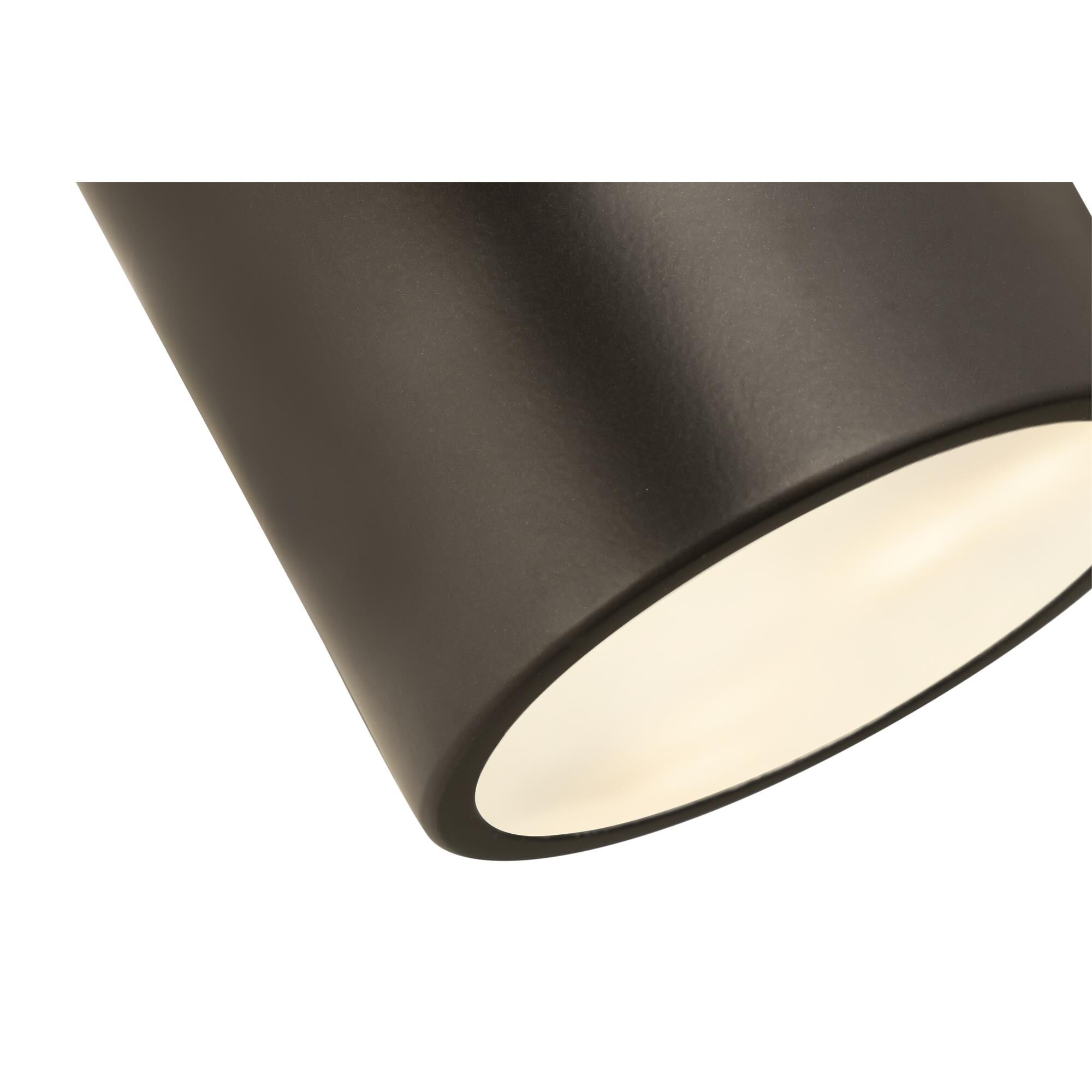 Shown in Bronze finish and Steel glass and Steel shade