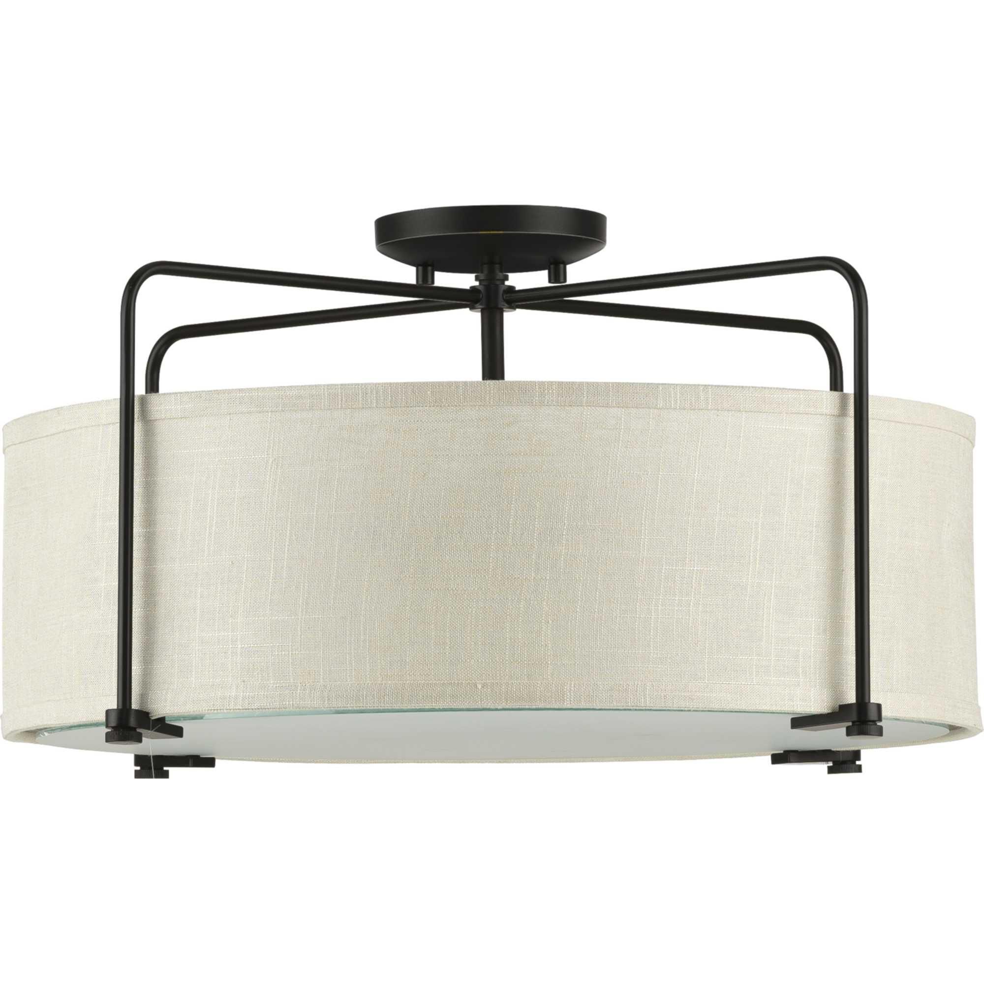 Kempsey 21 Inch 3 Light Semi Flush Mount by Progress Lighting