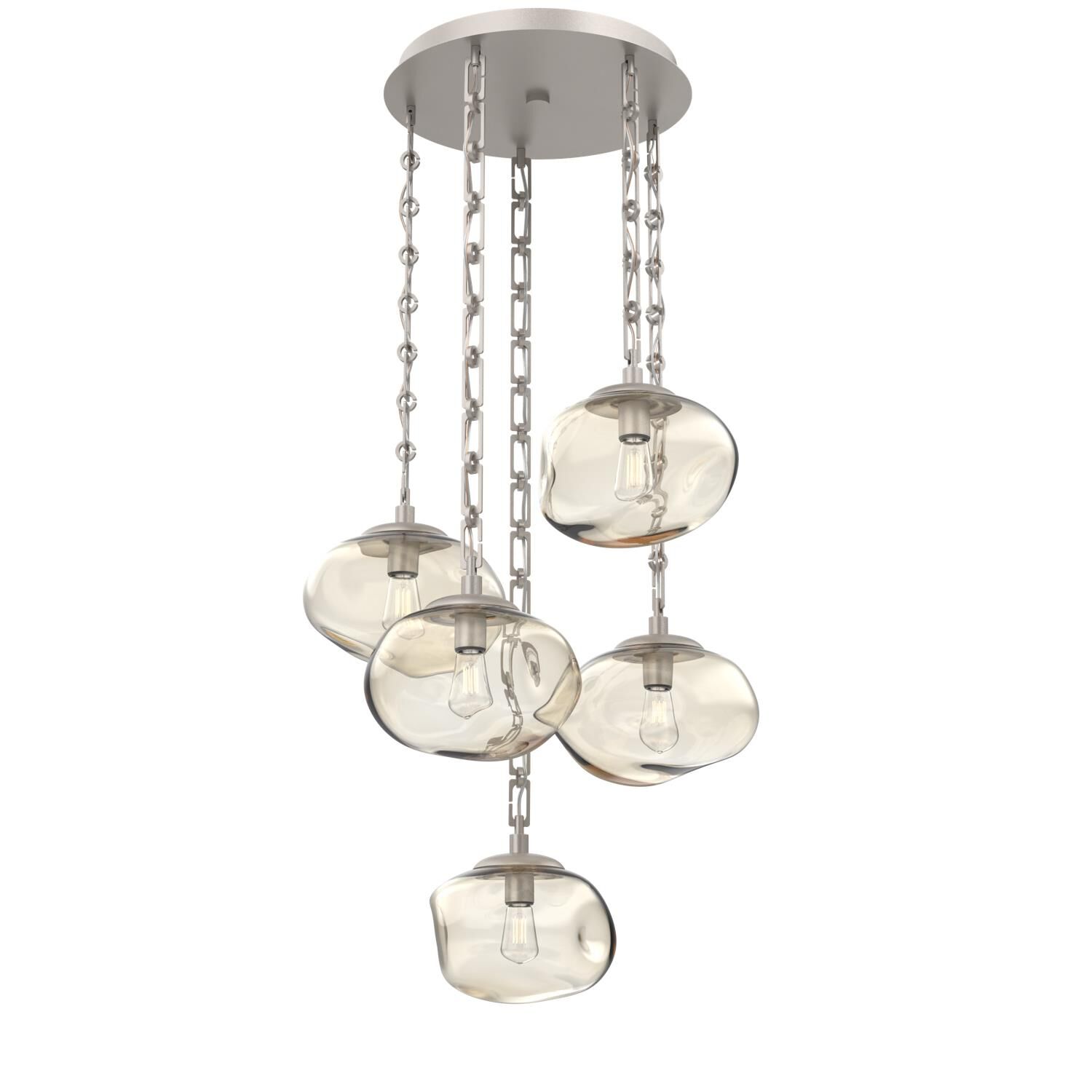 Levi Wilson Nova Bulb 24 Inch Multi Light Pendant by Hammerton Studio