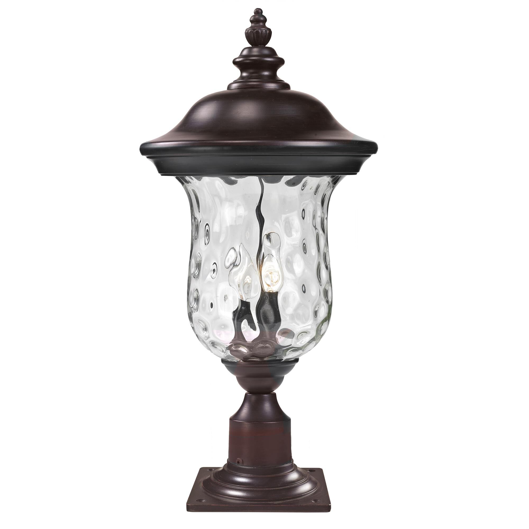 Armstrong 23 Inch Tall 2 Light Outdoor Pier Lamp by Z-Lite