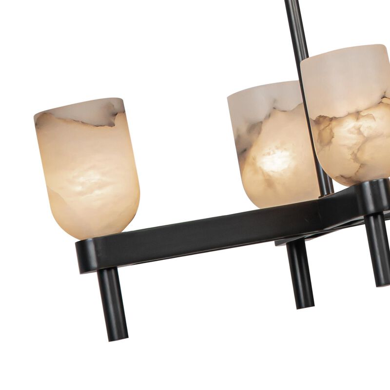 Elisa Carlucci Lucian Medium Linear Chandelier by Alora Lighting