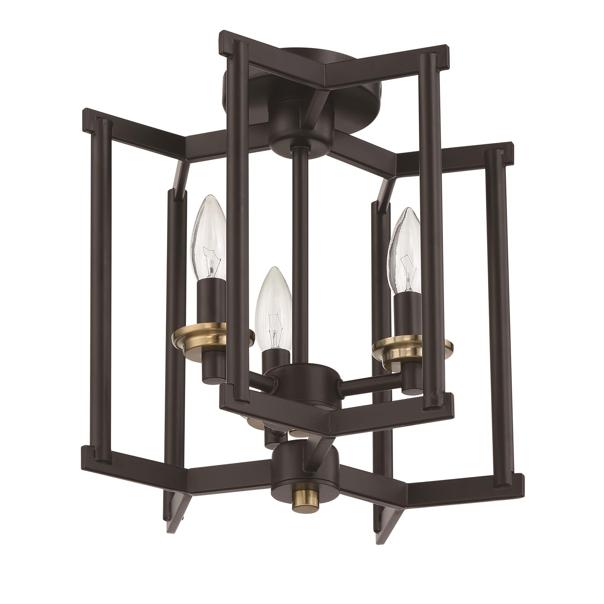 Avante Grand 11 Inch 3 Light Semi Flush Mount,