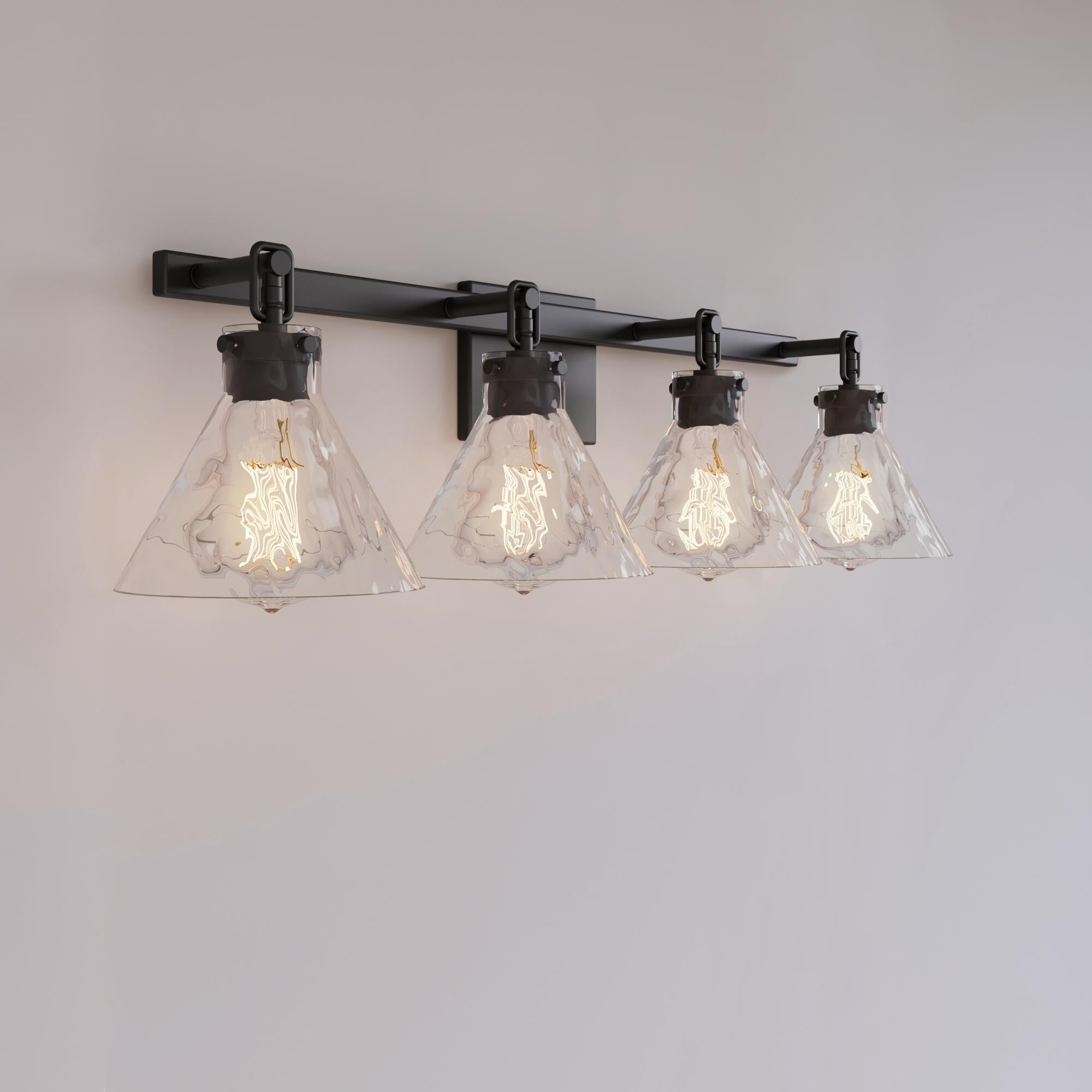 Shown in Matte Black finish and Clear Water glass