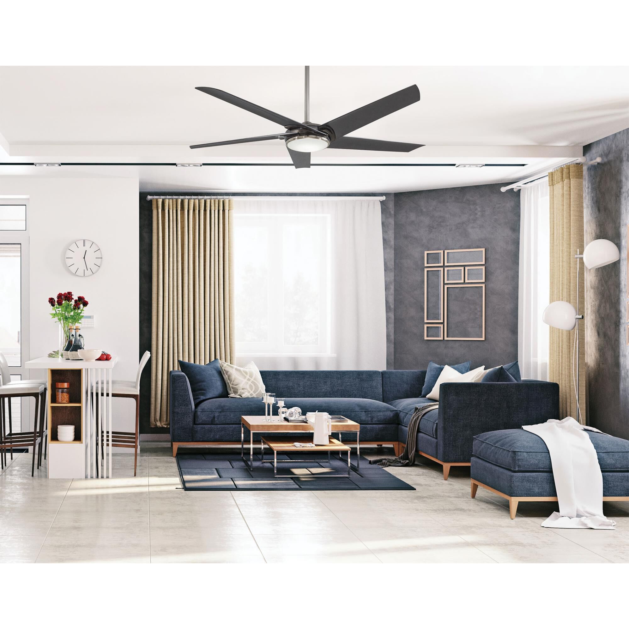 Raptor 60 Inch Ceiling Fan with Light Kit by Minka Aire