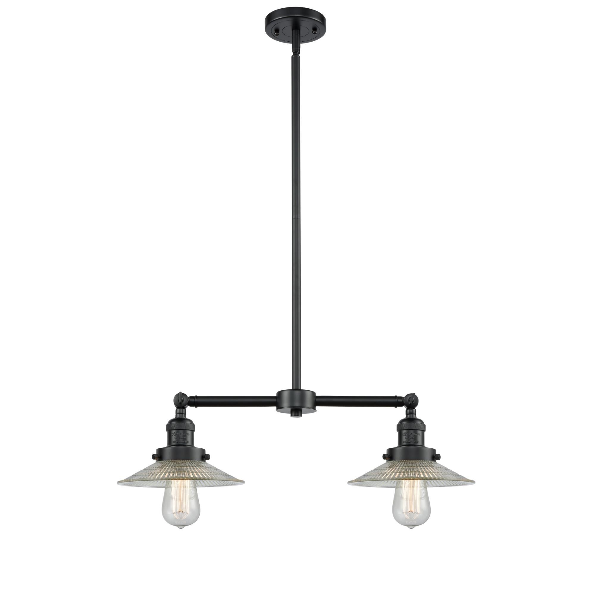 Bruno Marashlian Halophane 21 Inch 2 Light Mini Chandelier by Innovations Lighting