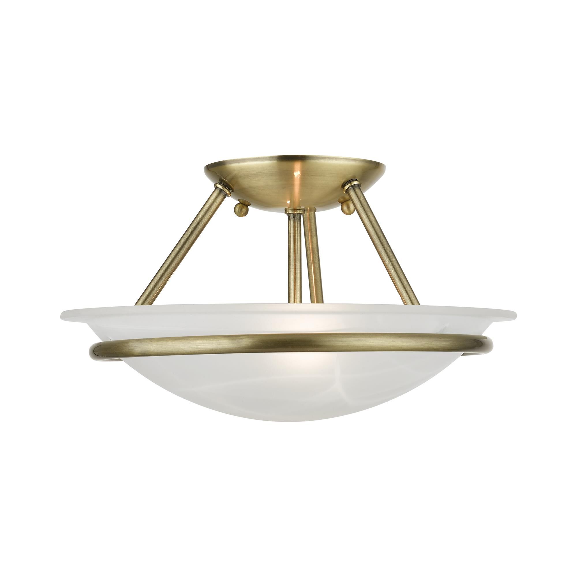 Newburgh 2 Light Semi Flush Mount by Livex Lighting