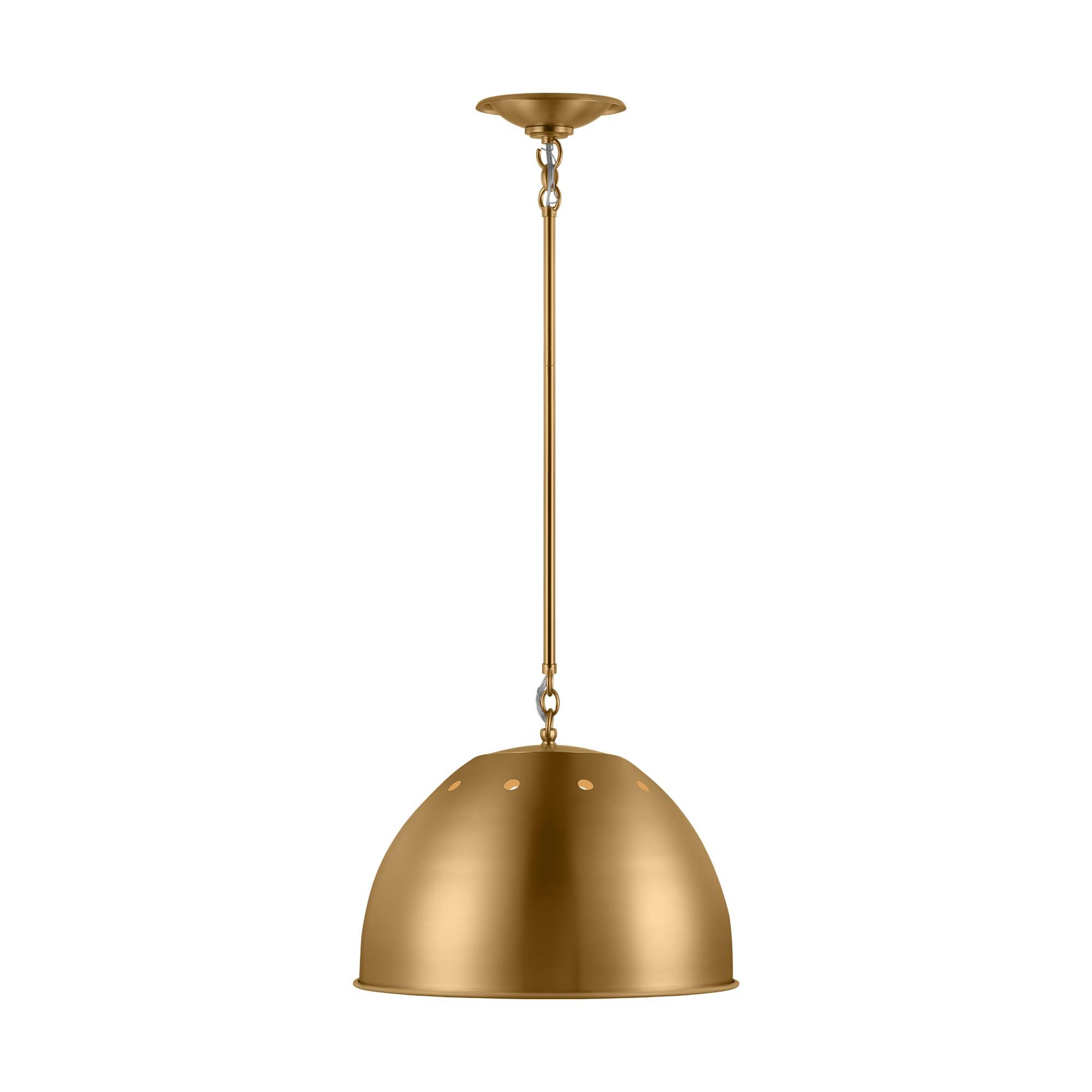 Shown in Burnished Brass finish and Burnished Brass Steel shade