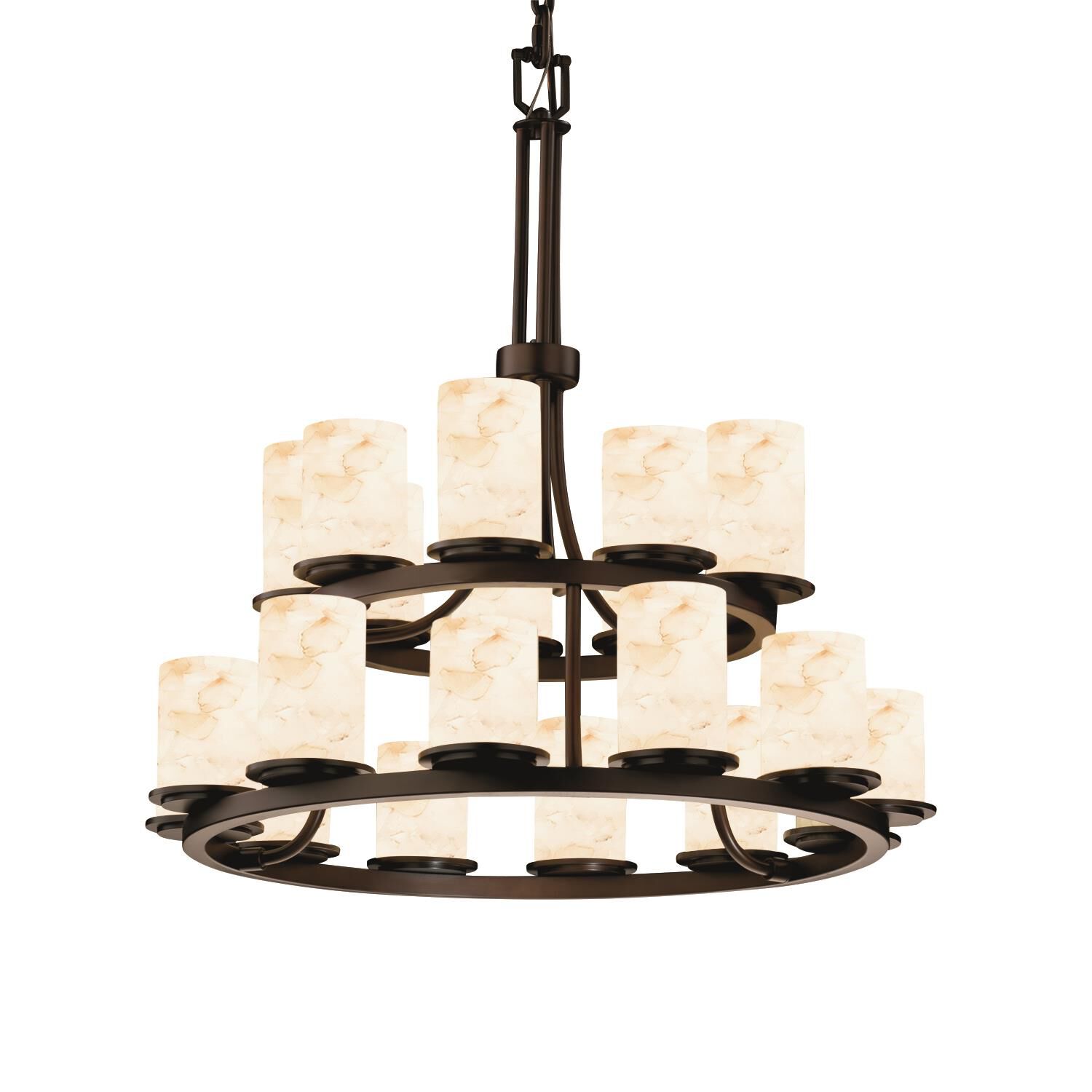 Alabaster Rocks! 33 Inch Chandelier By Justice Design Group