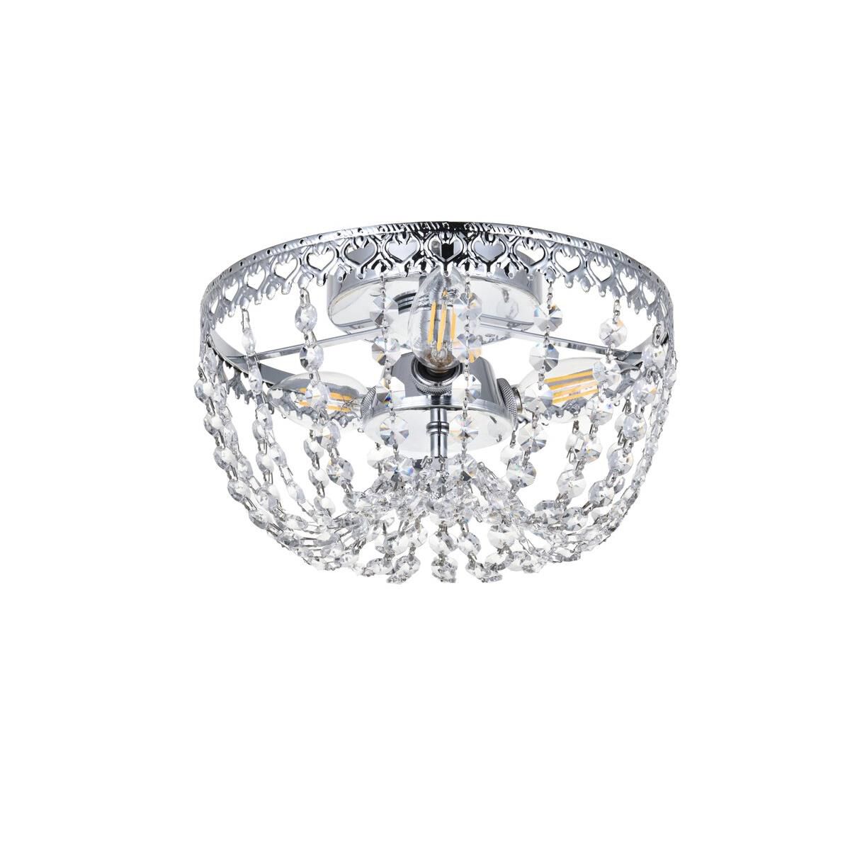 Shown in Chrome finish and Royal Cut Clear crystal