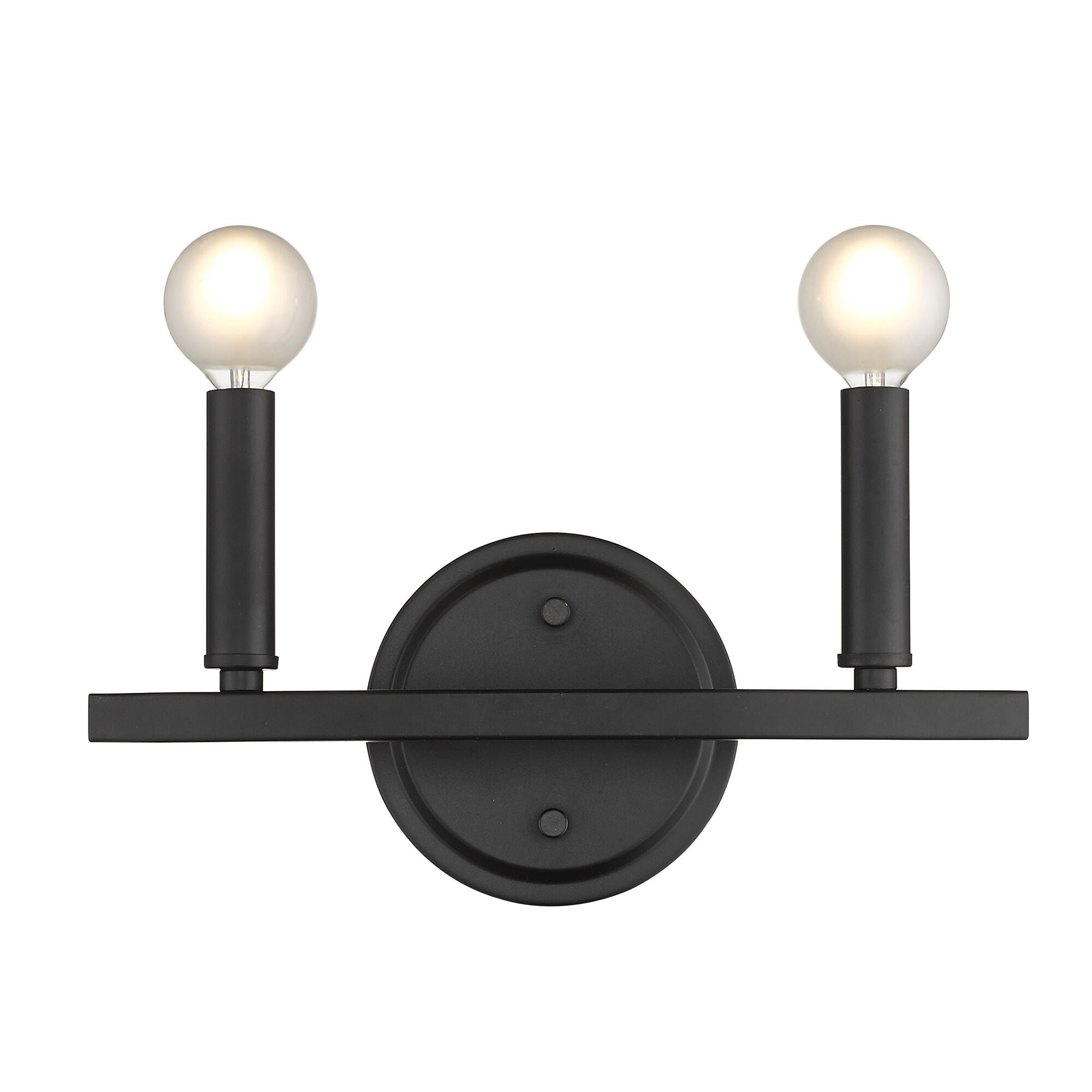 Shown in Matte Black finish and -- glass and -- shade