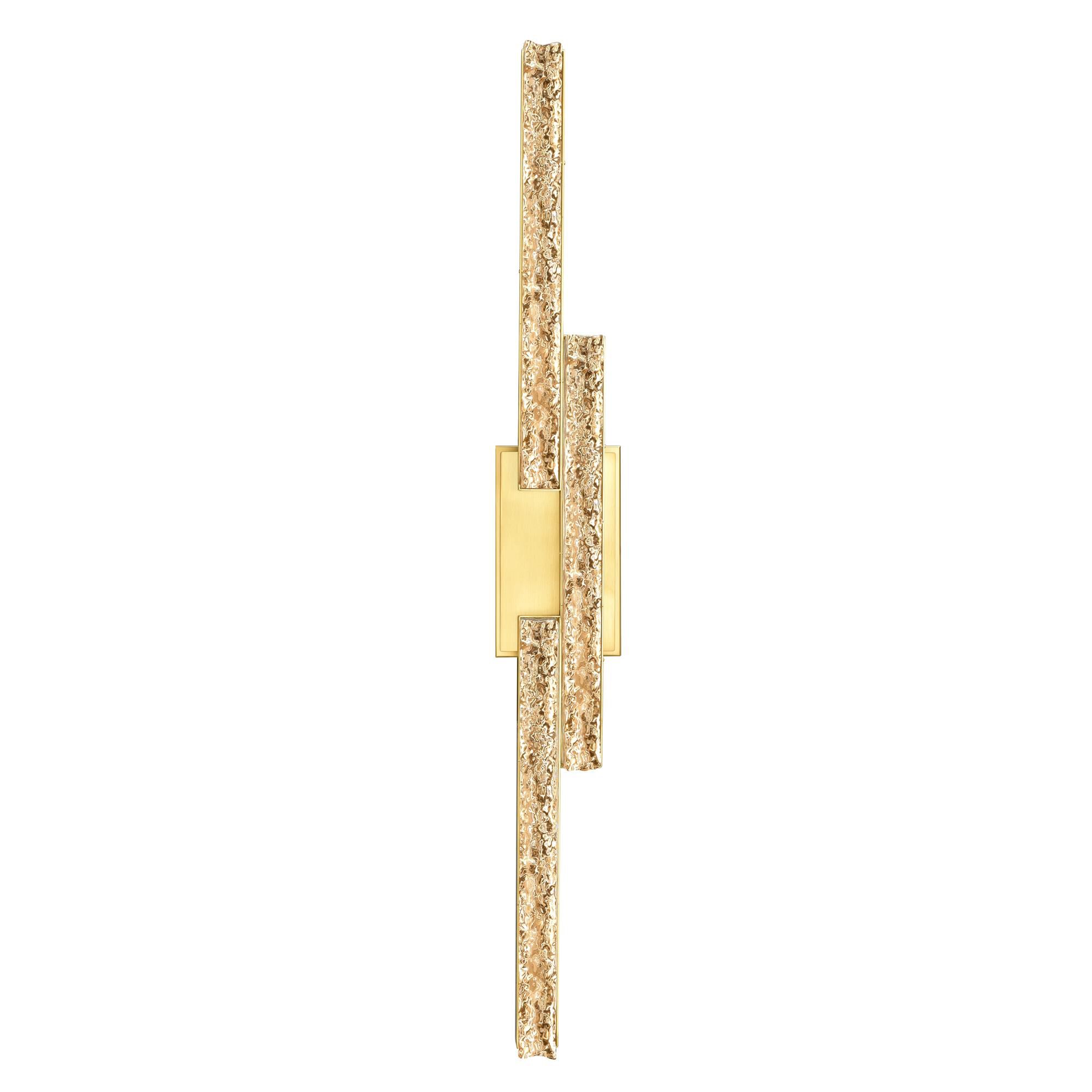 Shown in Brass finish and Clear crystal