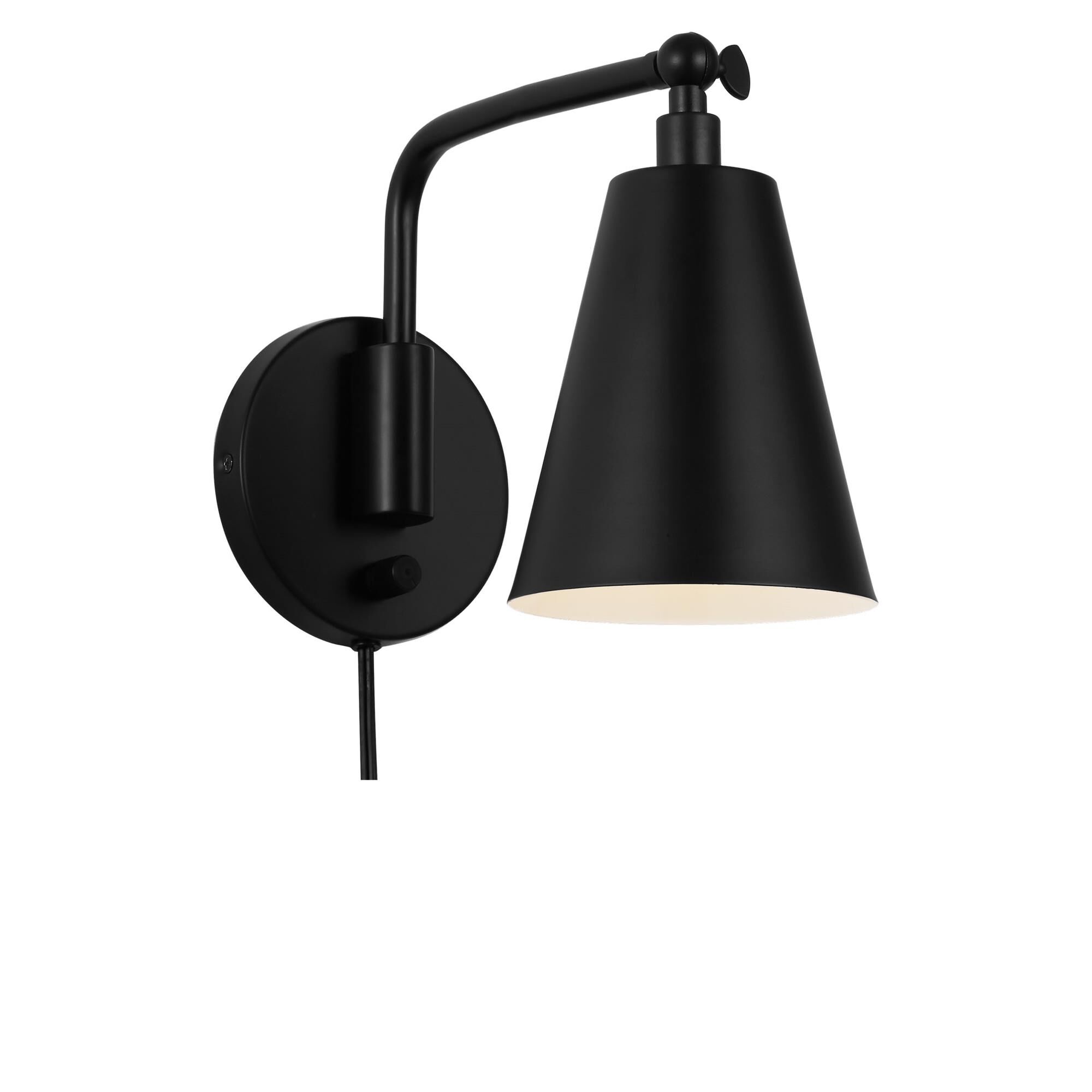 Shown in Midnight Black finish and Steel shade