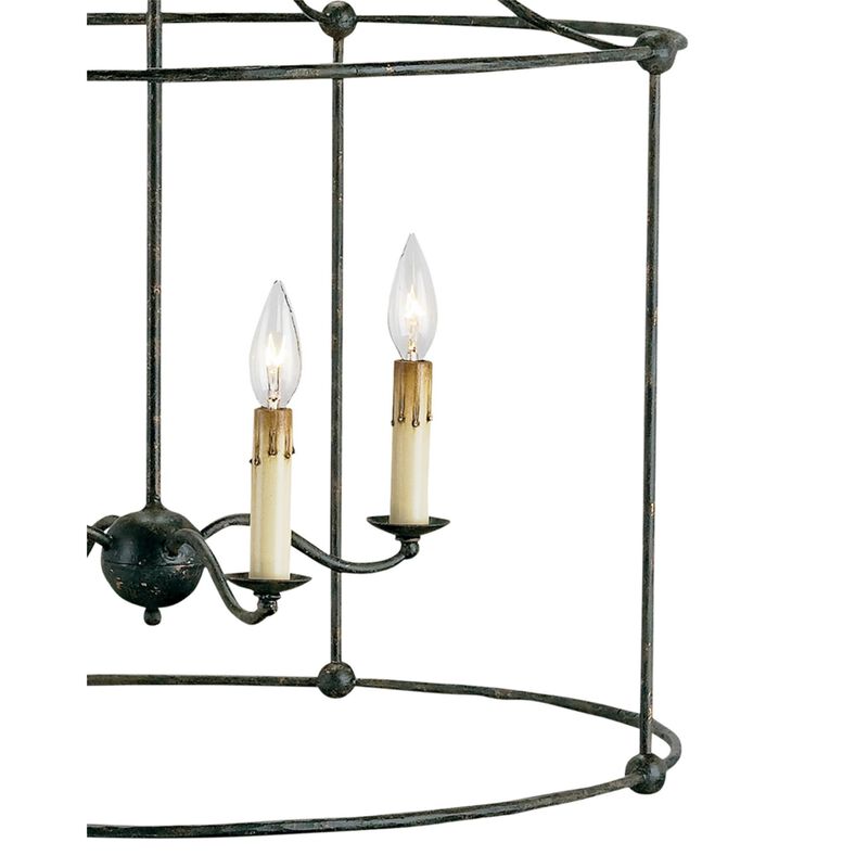 Fitzjames 25 Inch Cage Pendant by Currey and Company