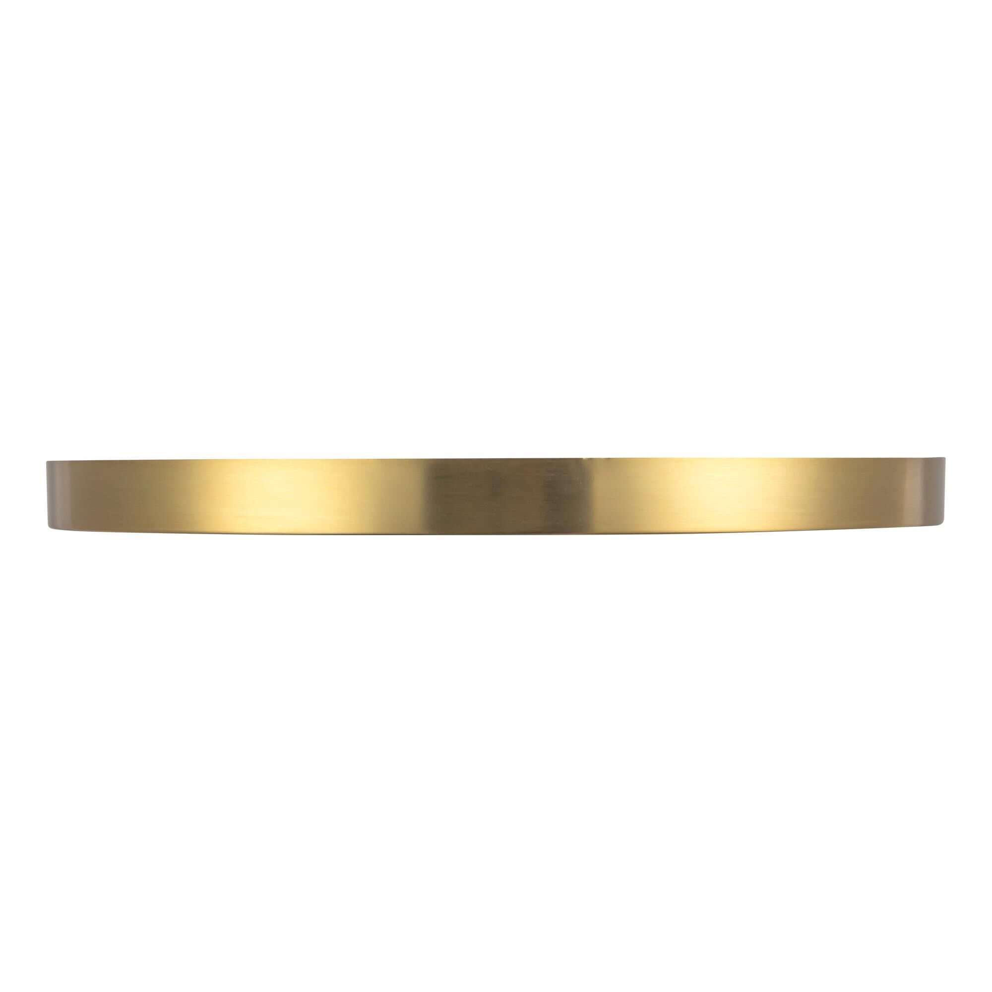 Shown in Brushed Gold finish and Alabaster glass