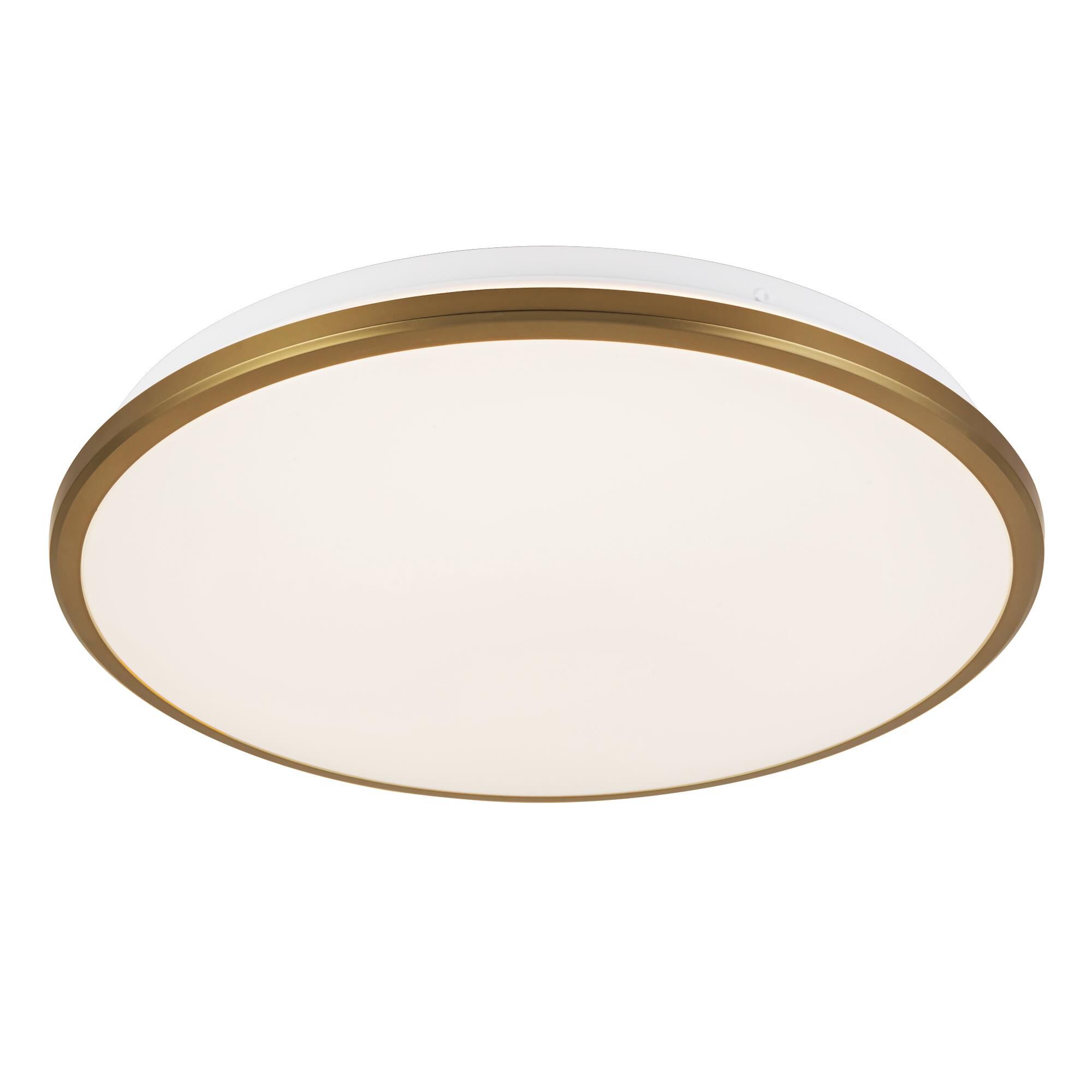 Shown in Brushed Gold finish and Frosted Acrylic Diffuser glass