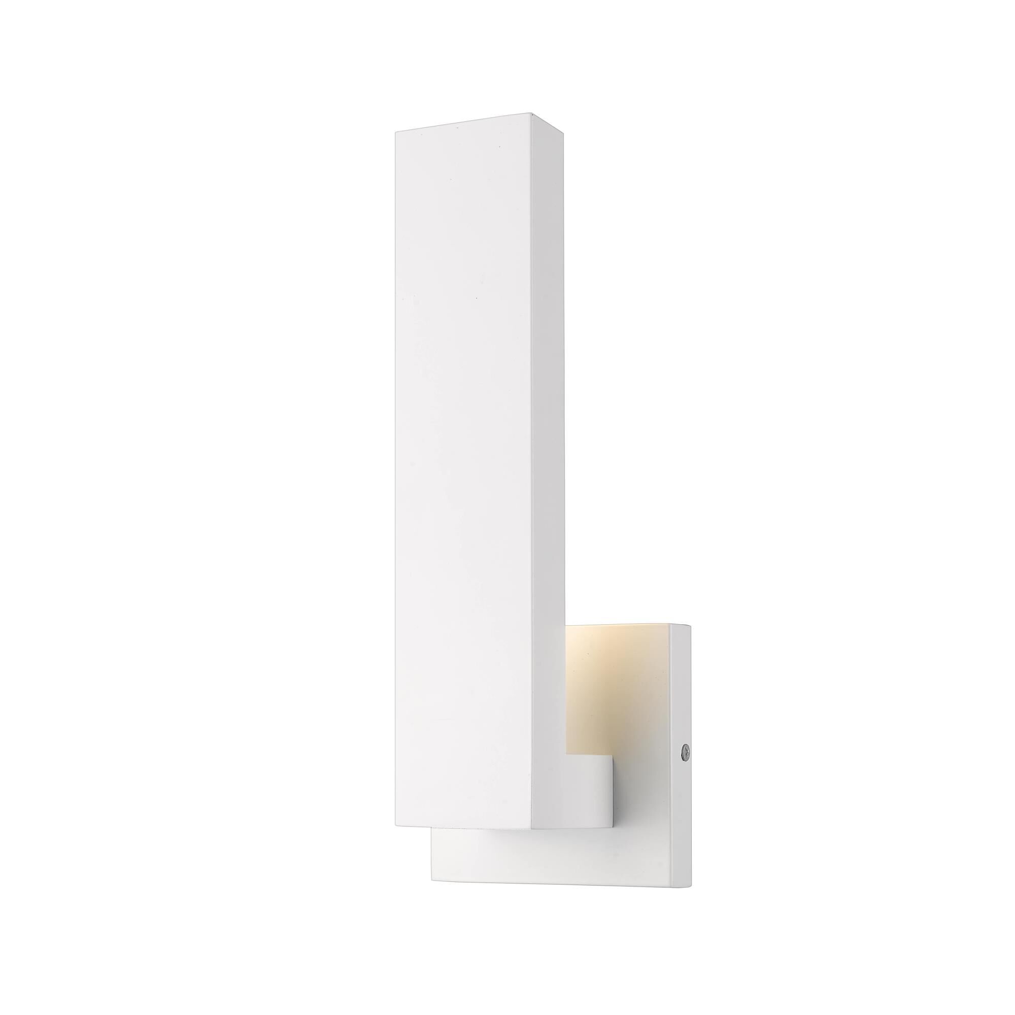 Shown in White finish and Glass shade