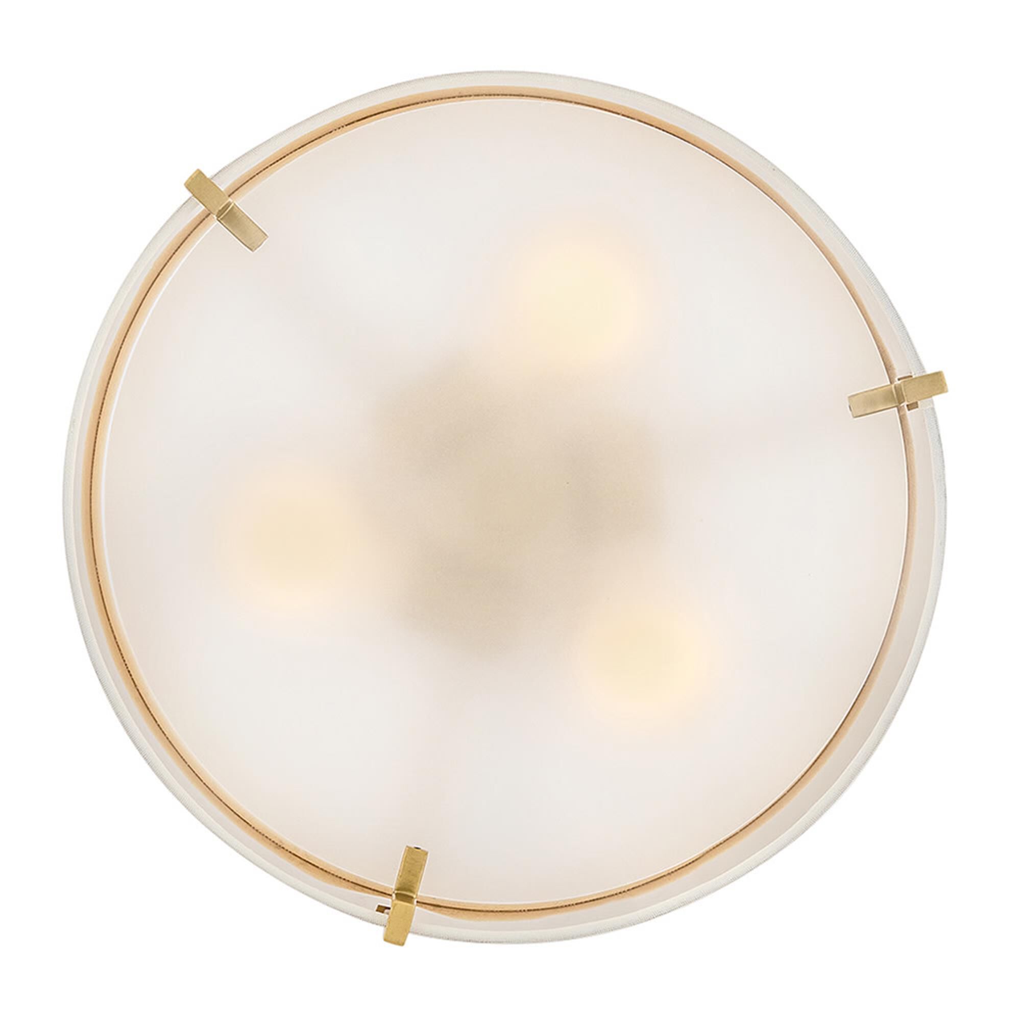Halle 14 Inch 3 Light Semi Flush Mount,