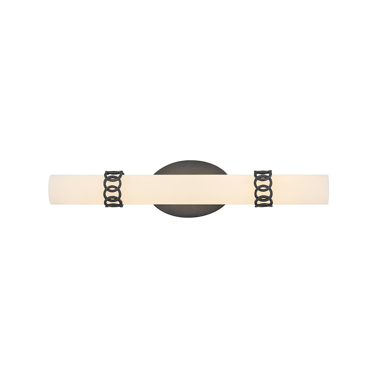 Shown in Painted Black Oxide finish and Etched Opal glass