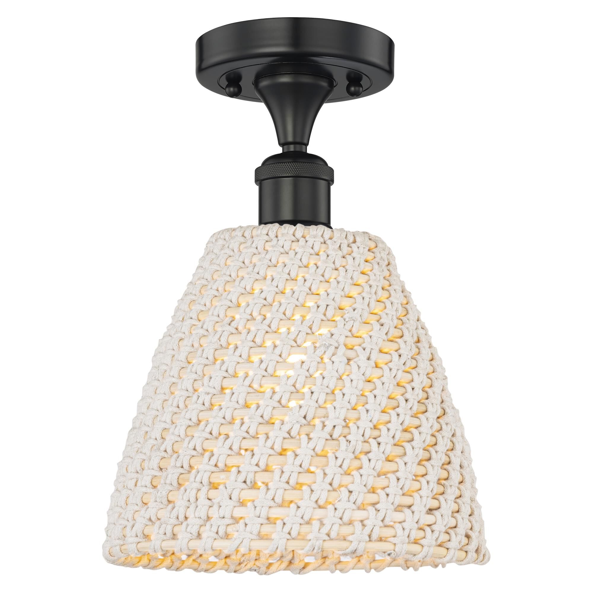 Bruno Marashlian Bristol Natural 9 Inch Semi Flush Mount by Innovations Lighting