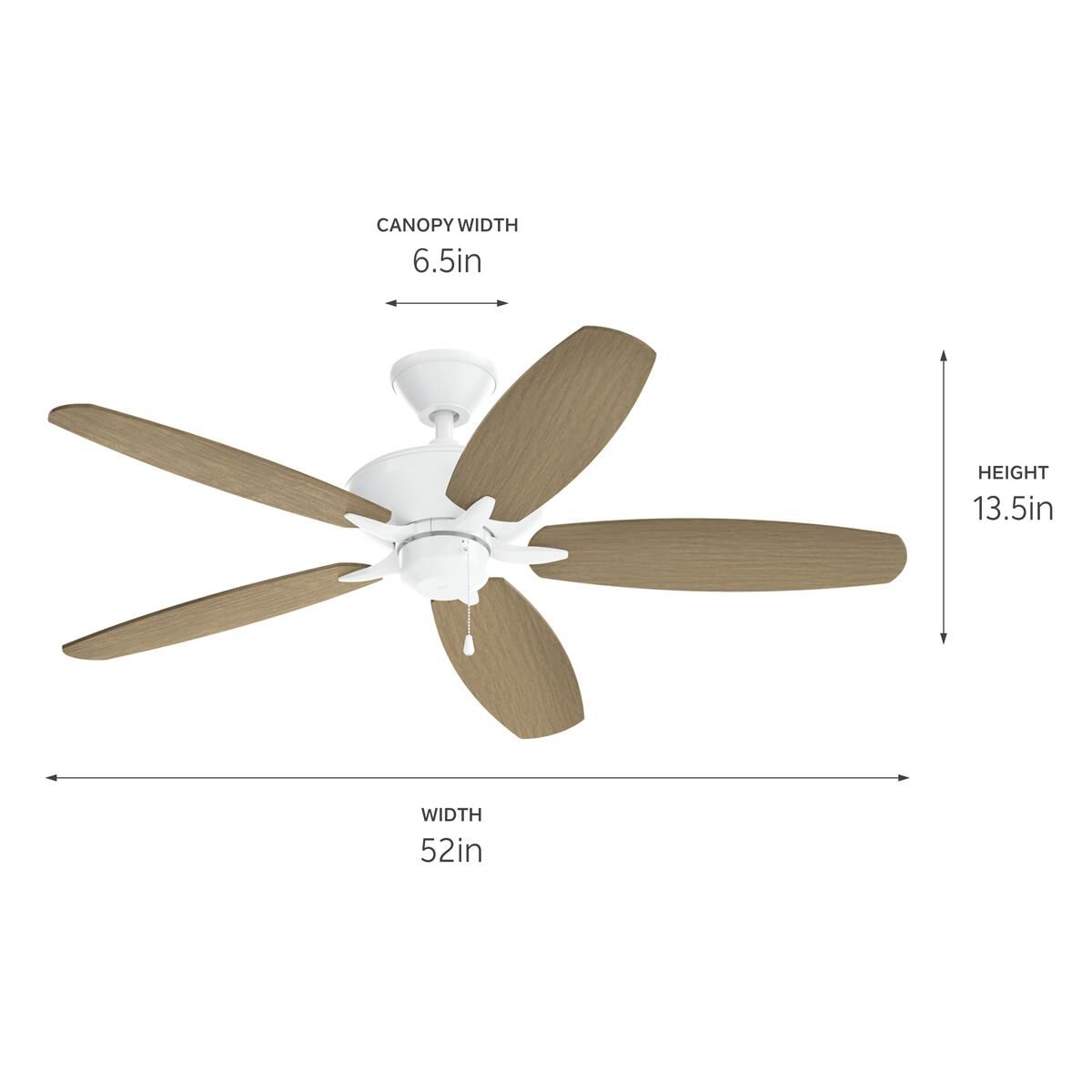 Renew 52 Inch Ceiling Fan by Kichler Lighting