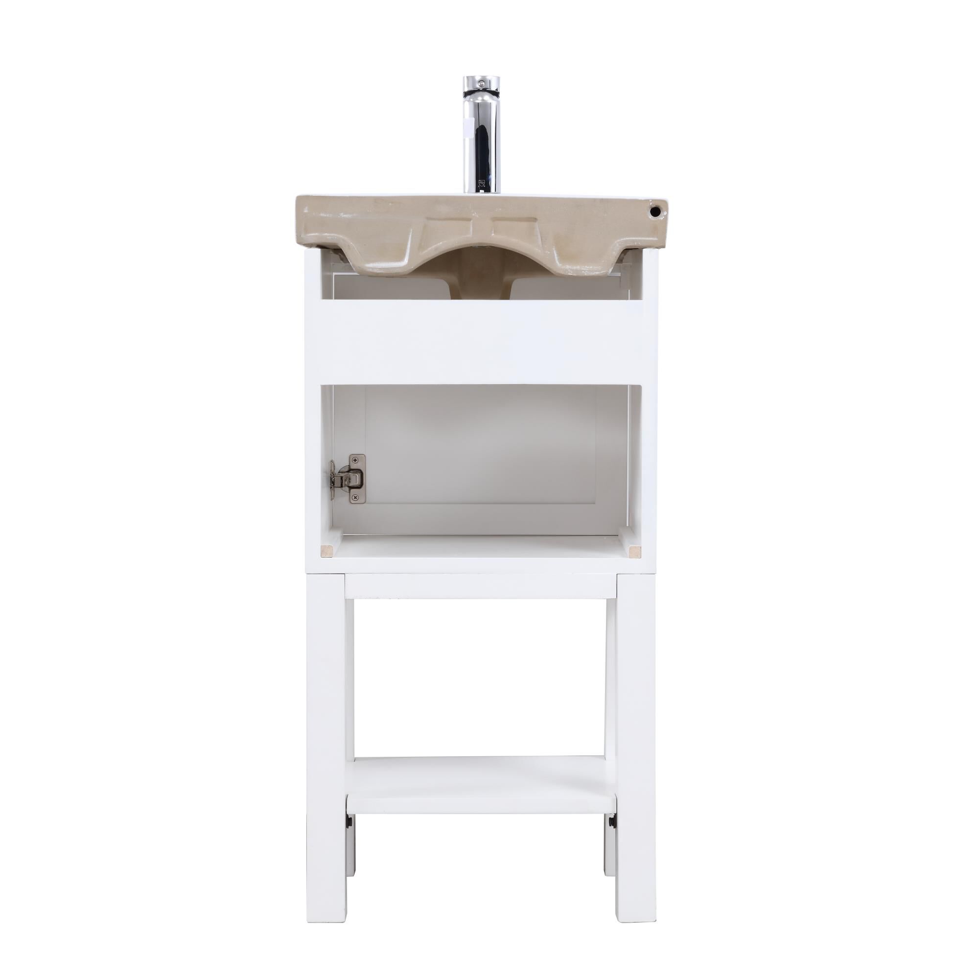 Shown in White finish