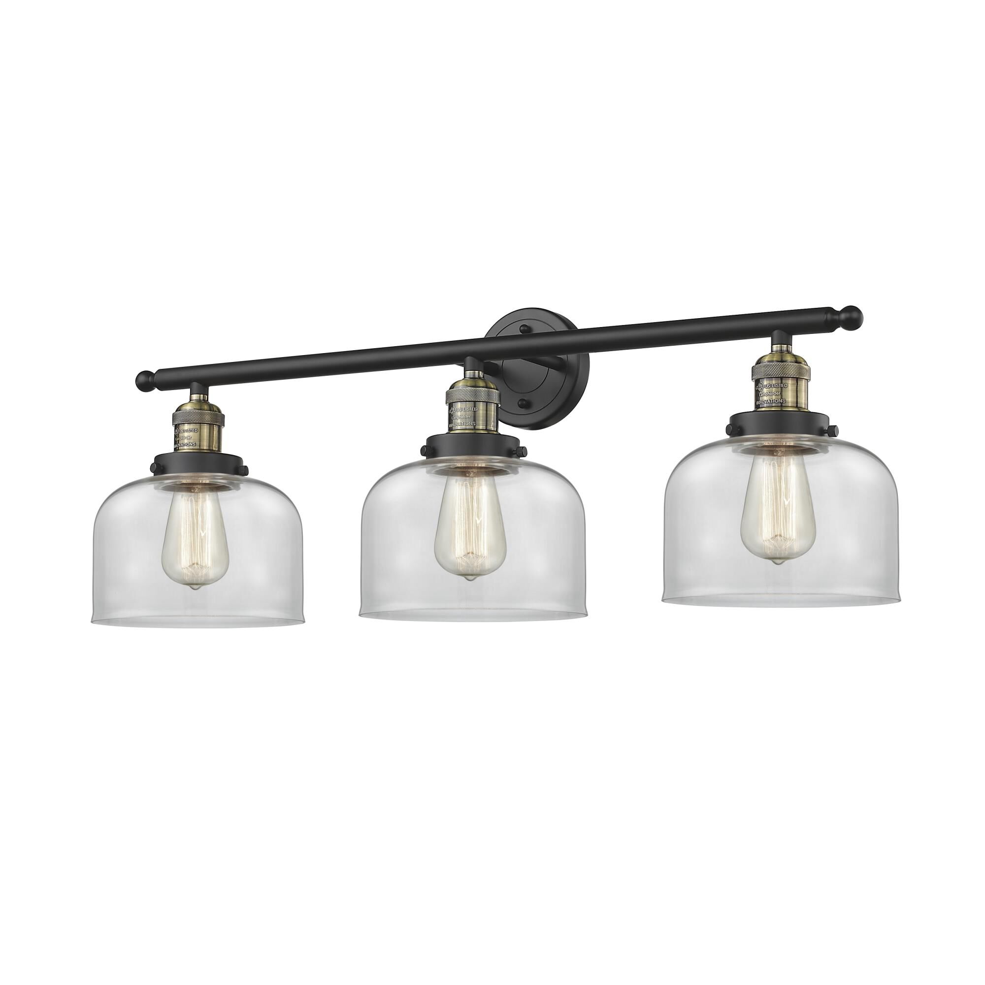Bruno Marashlian Large Bell 32 Inch 3 Light Bath Vanity Light by Innovations Lighting
