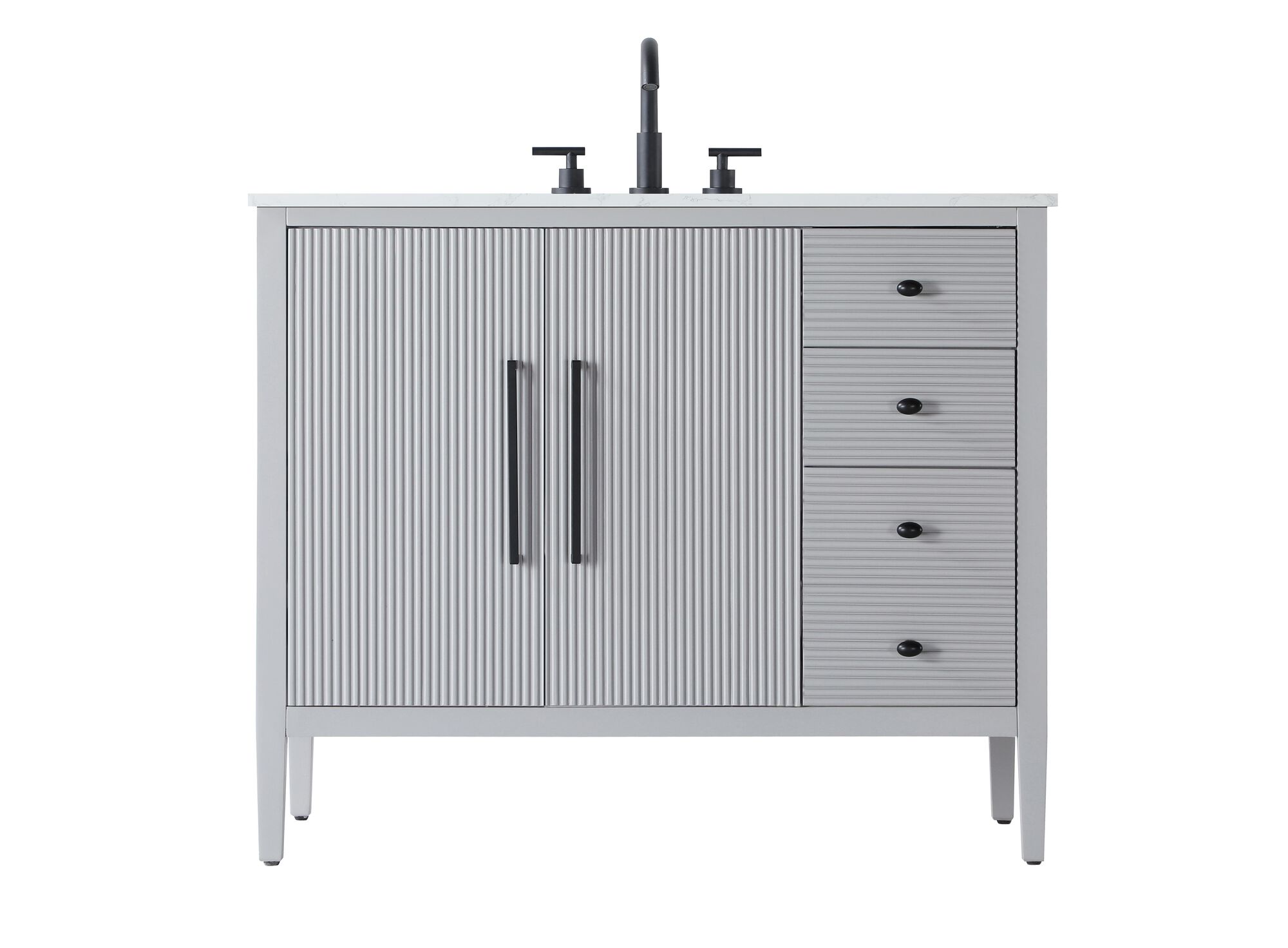 Shown in Grey finish