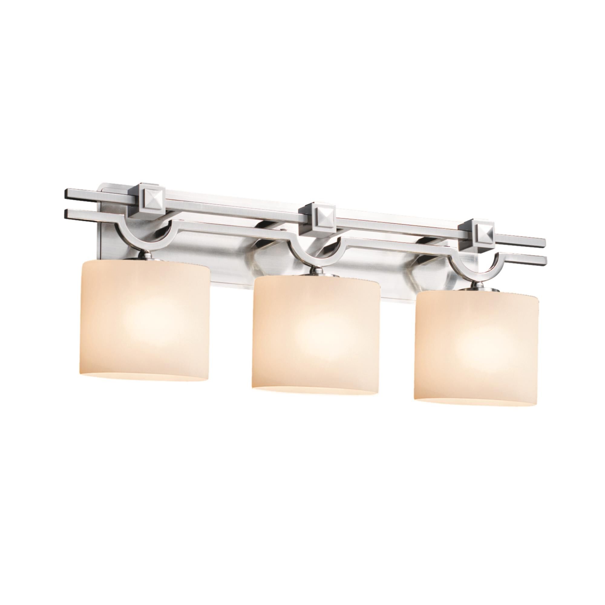 Shown in Polished Chrome finish and Artisan glass and Opal shade and Oval (FSN) accent