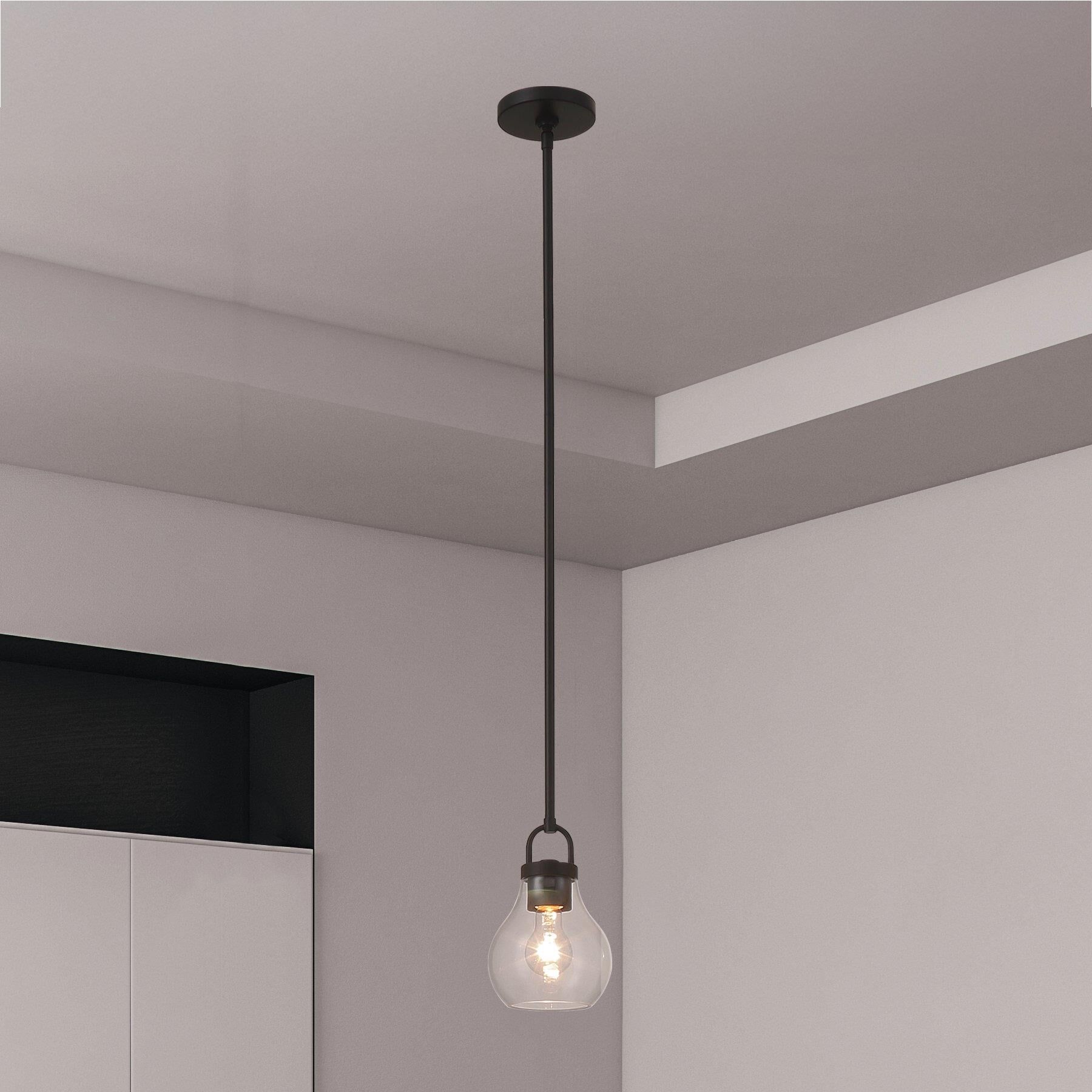 Shown in Matte Black finish and Clear glass
