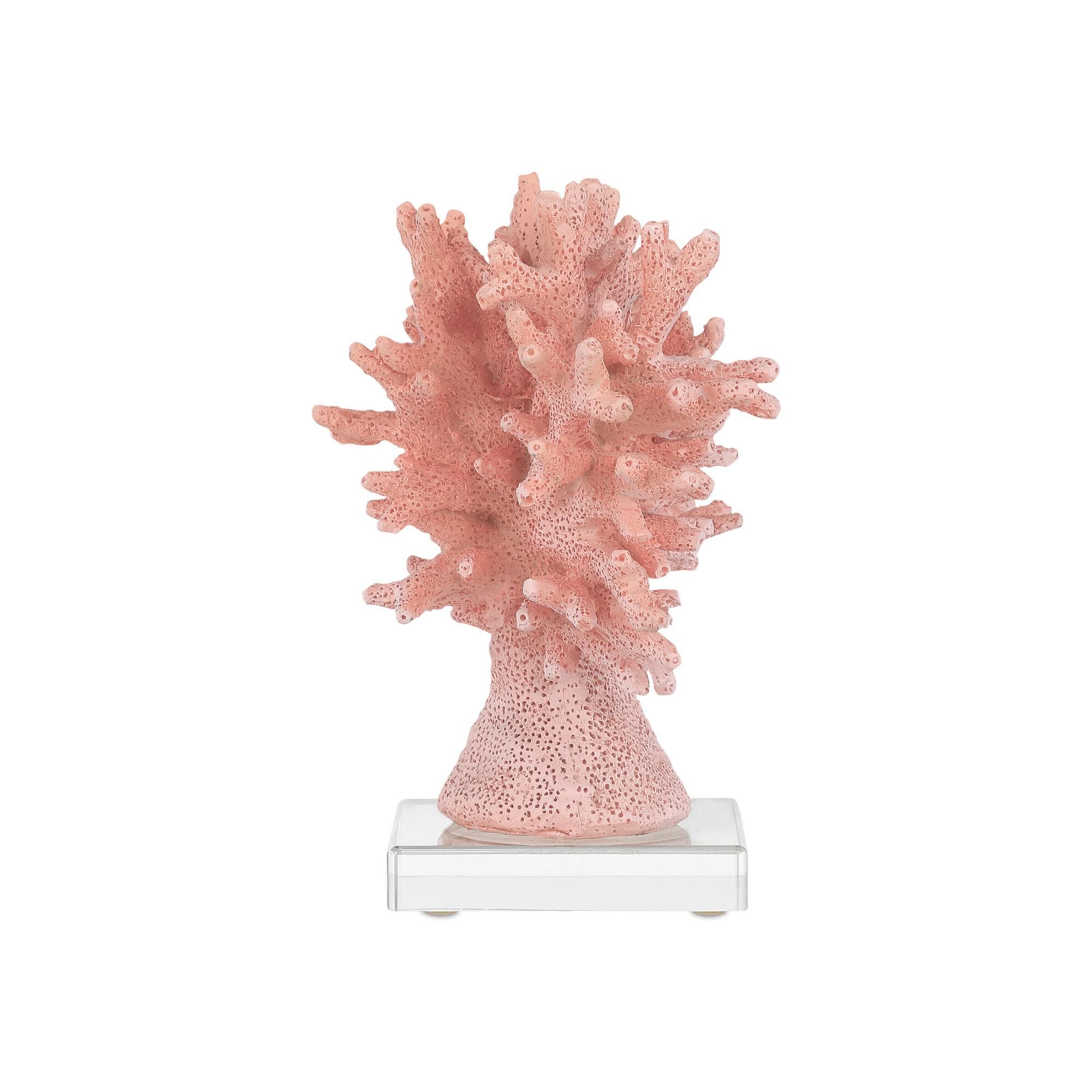 Coral Figurine Set of 2,