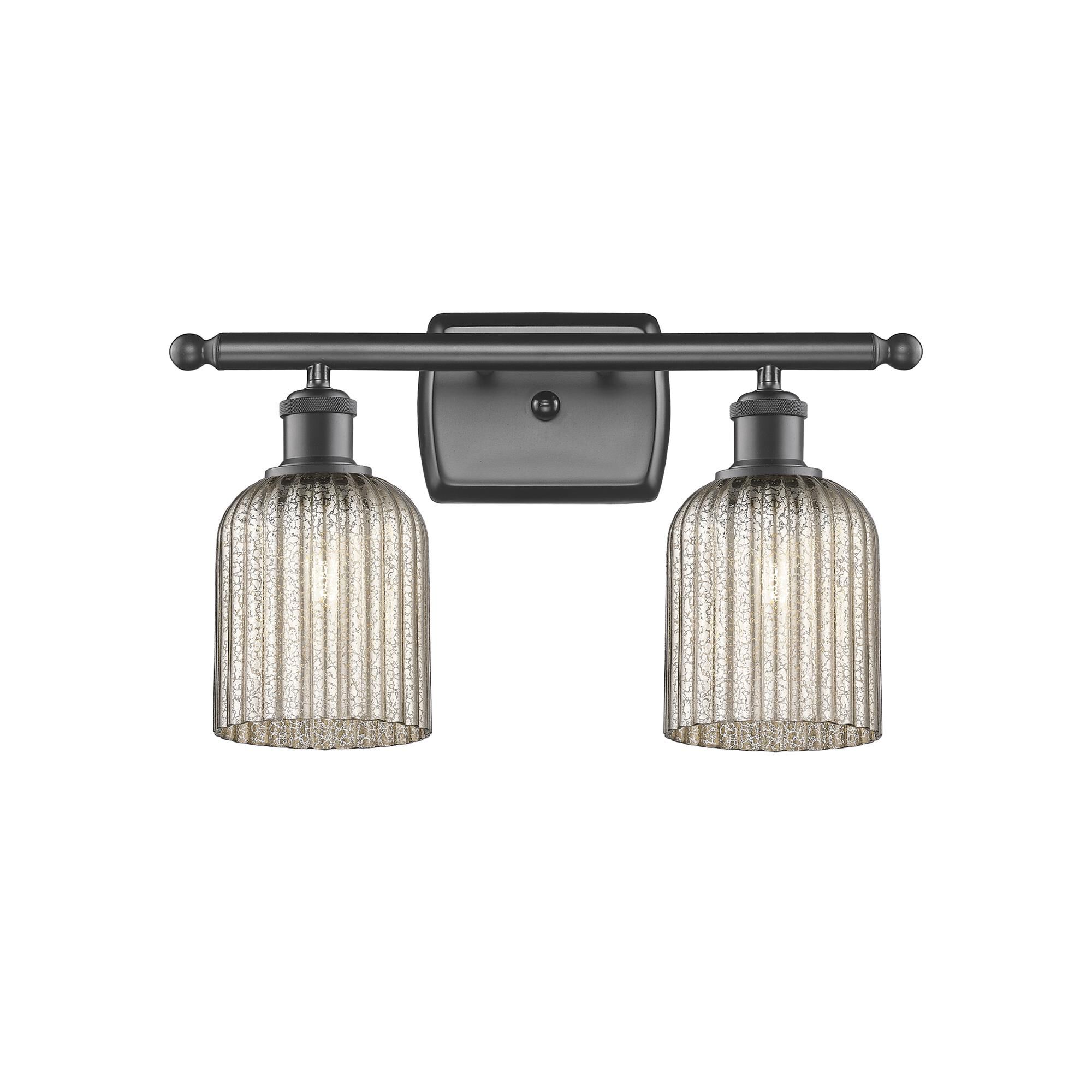 Shown in Oil Rubbed Bronze finish and Mercury shade